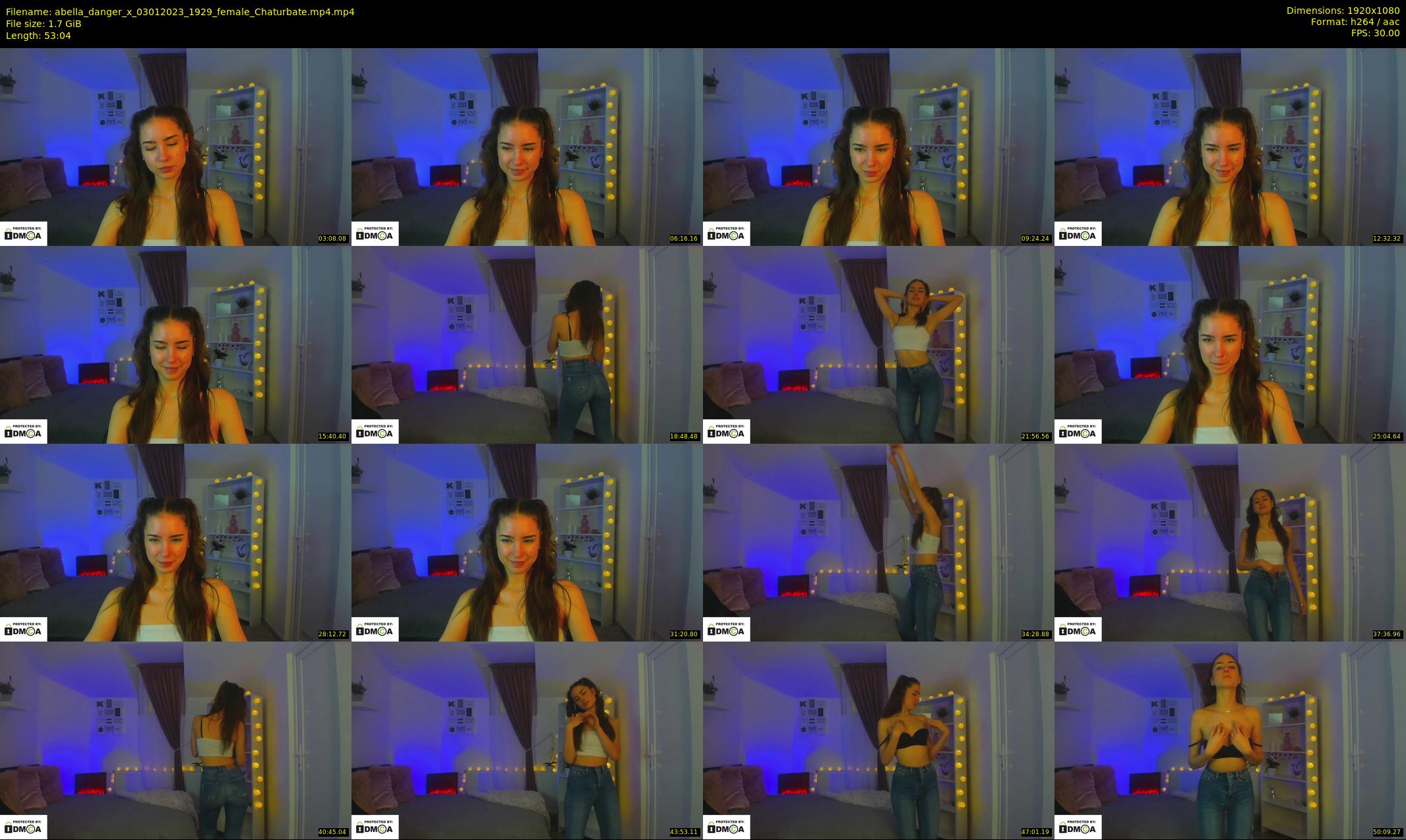 abella_danger_x — 54 minute Chaturbate female cam show recording, 1080p, Jan 3, 2023