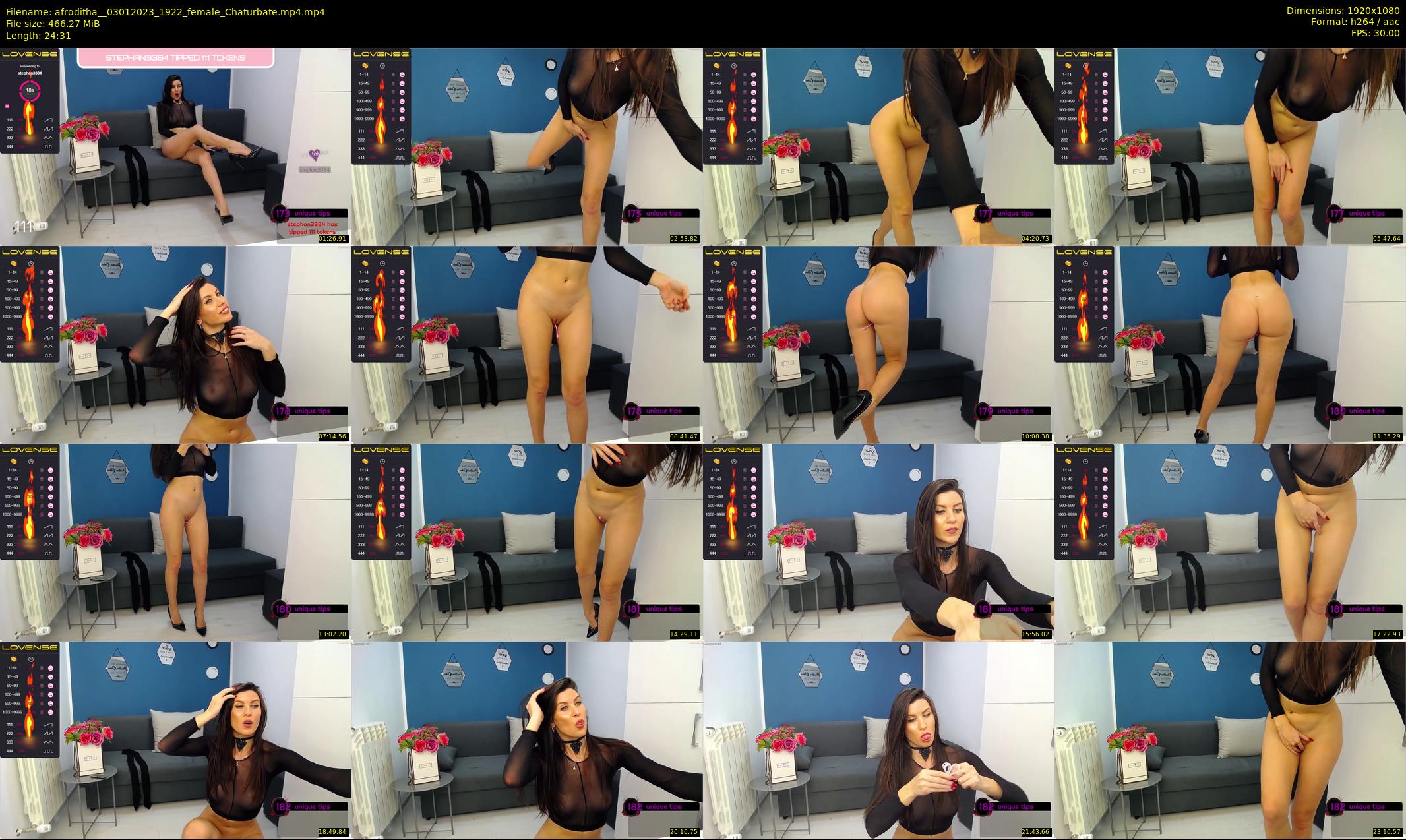 afroditha_ — 25 minute Chaturbate female cam show recording, 1080p, Jan 3, 2023