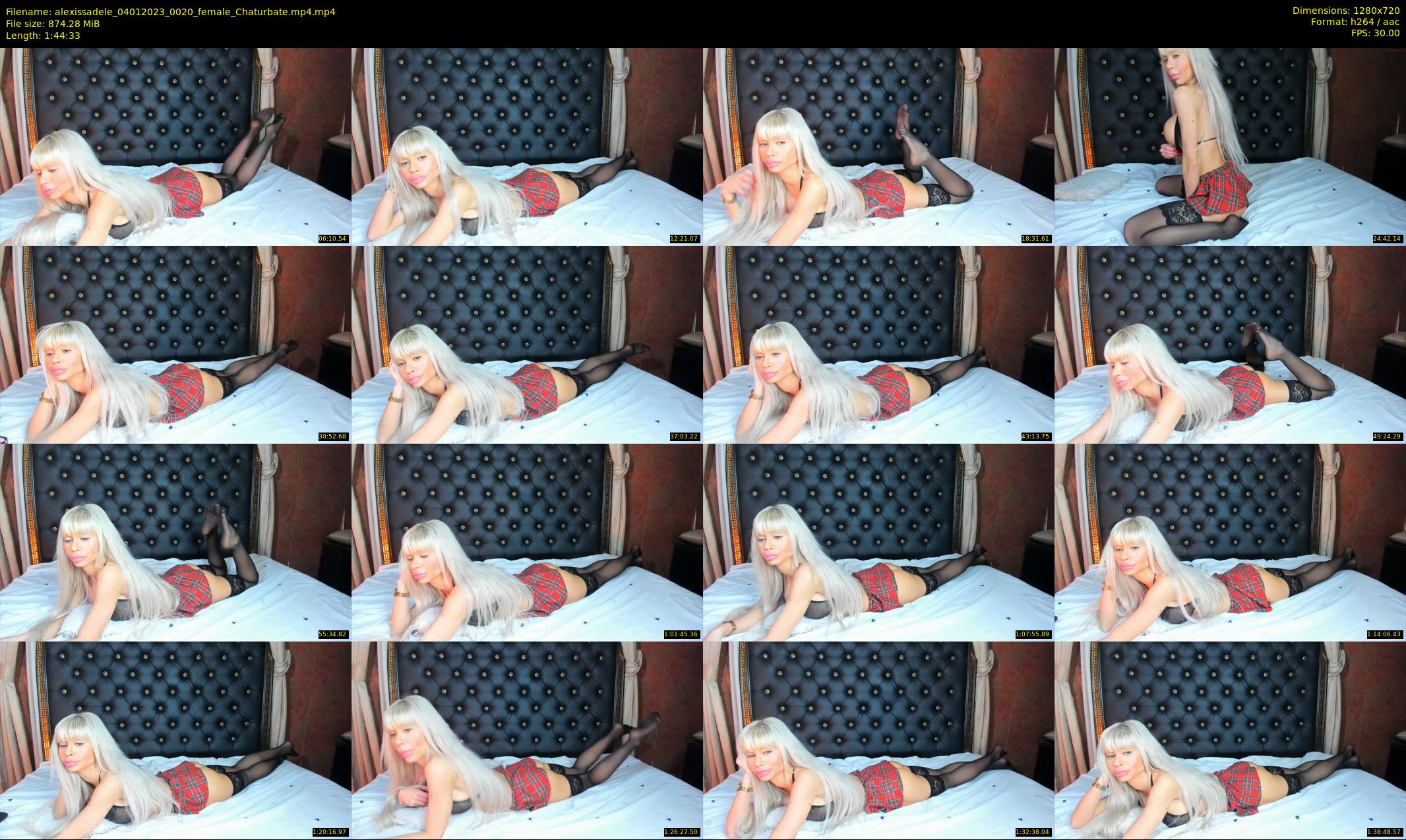 alexissadele — 105 minute Chaturbate female cam show recording, 720p, Jan 4, 2023