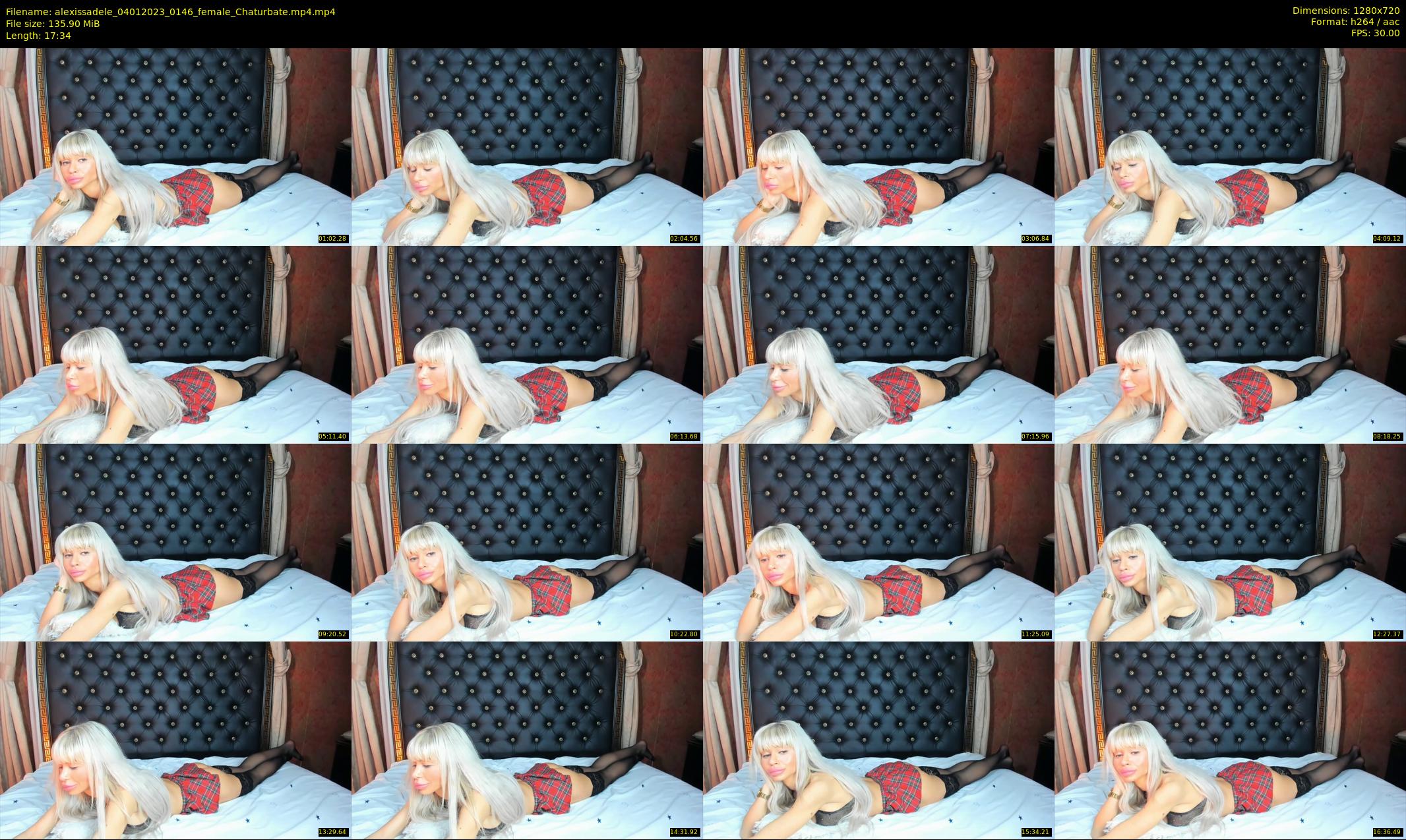 alexissadele — 18 minute Chaturbate female cam show recording, 720p, Jan 4, 2023