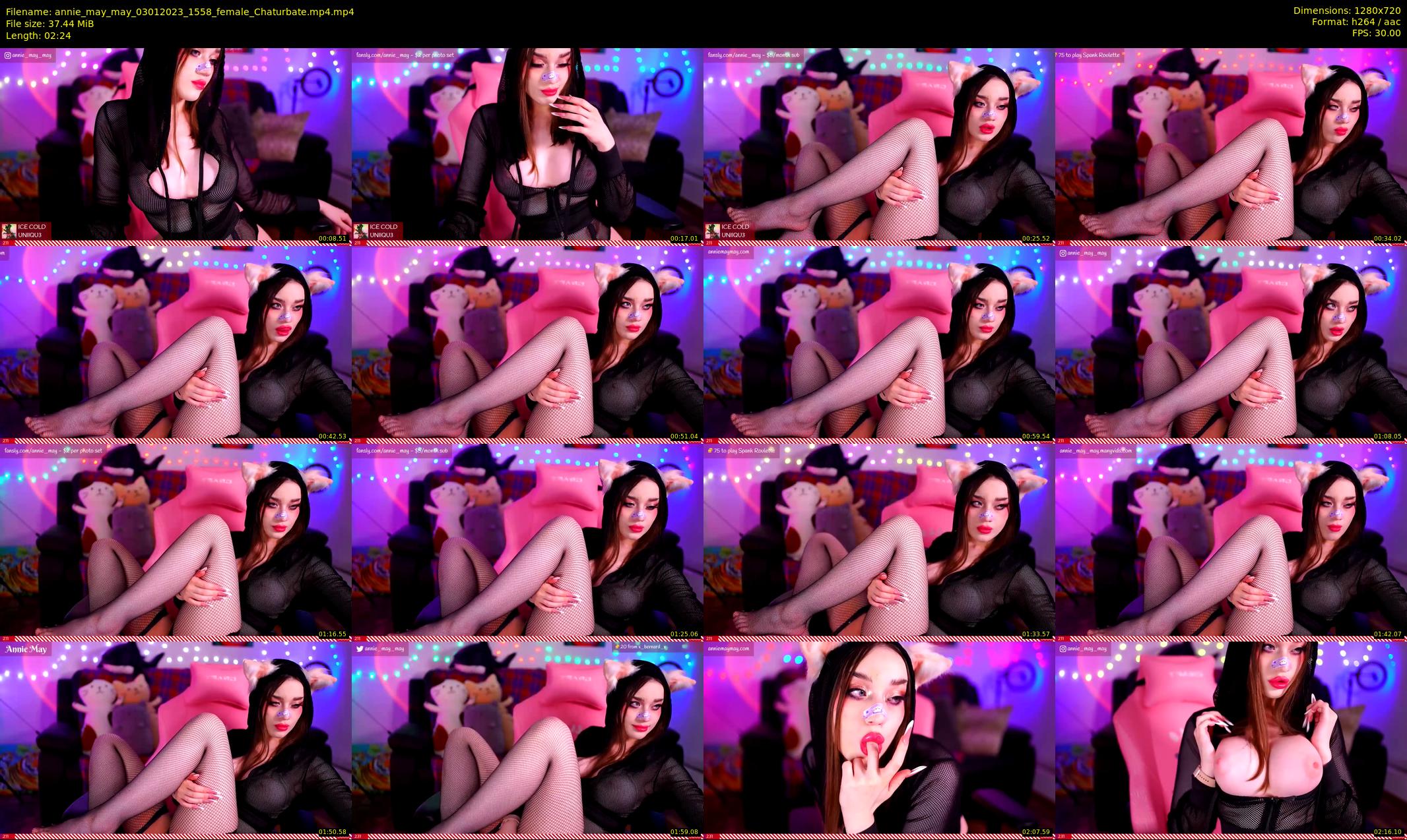 annie_may_may — 3 minute Chaturbate female cam show recording, 720p, Jan 3, 2023