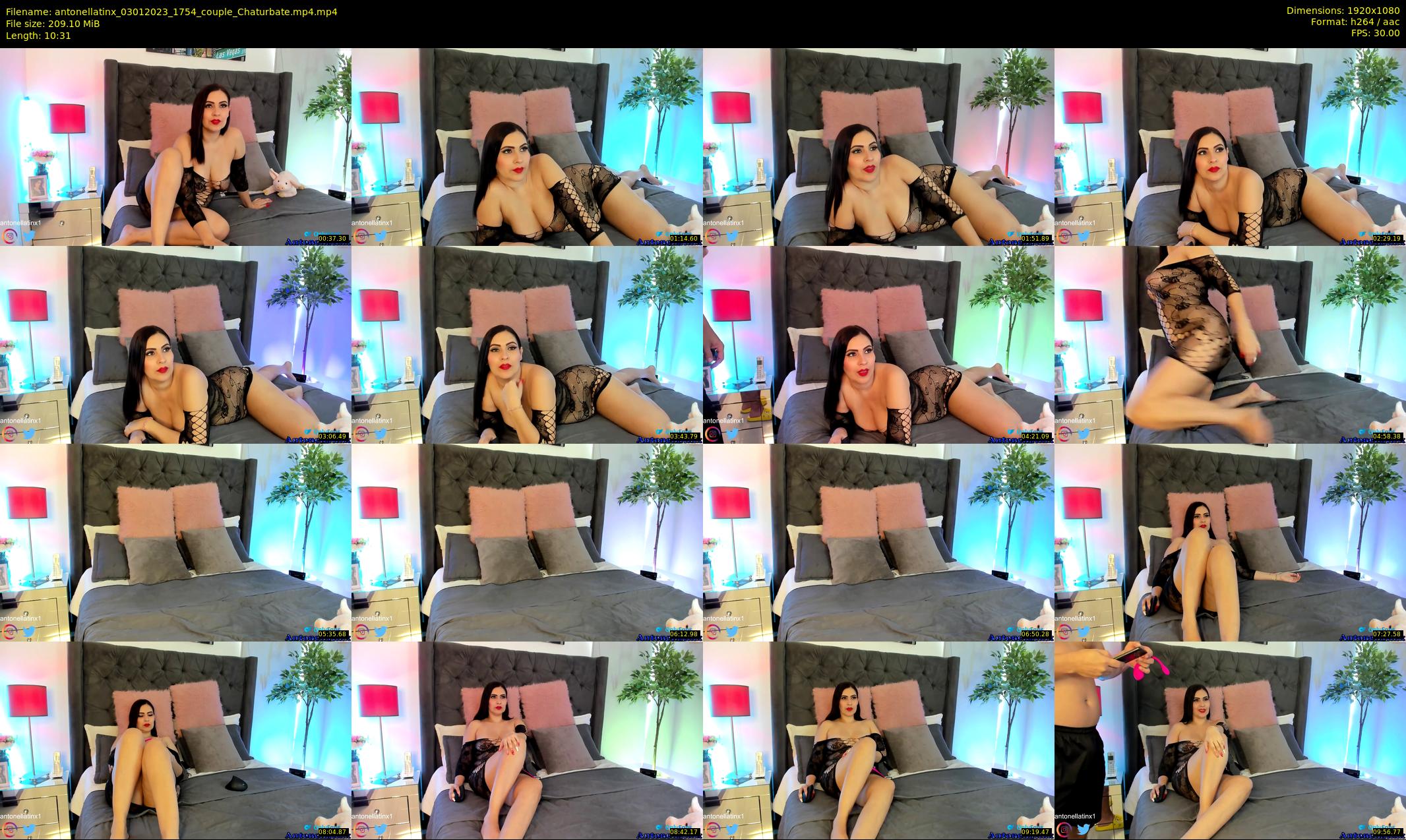 antonellatinx — 11 minute Chaturbate couple cam show recording, 1080p, Jan 3, 2023