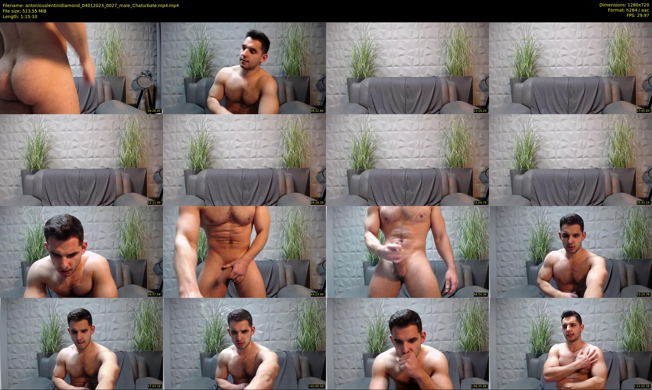 antoniovalentinidiamond — 76 minute Chaturbate male cam show recording, 720p, Jan 4, 2023
