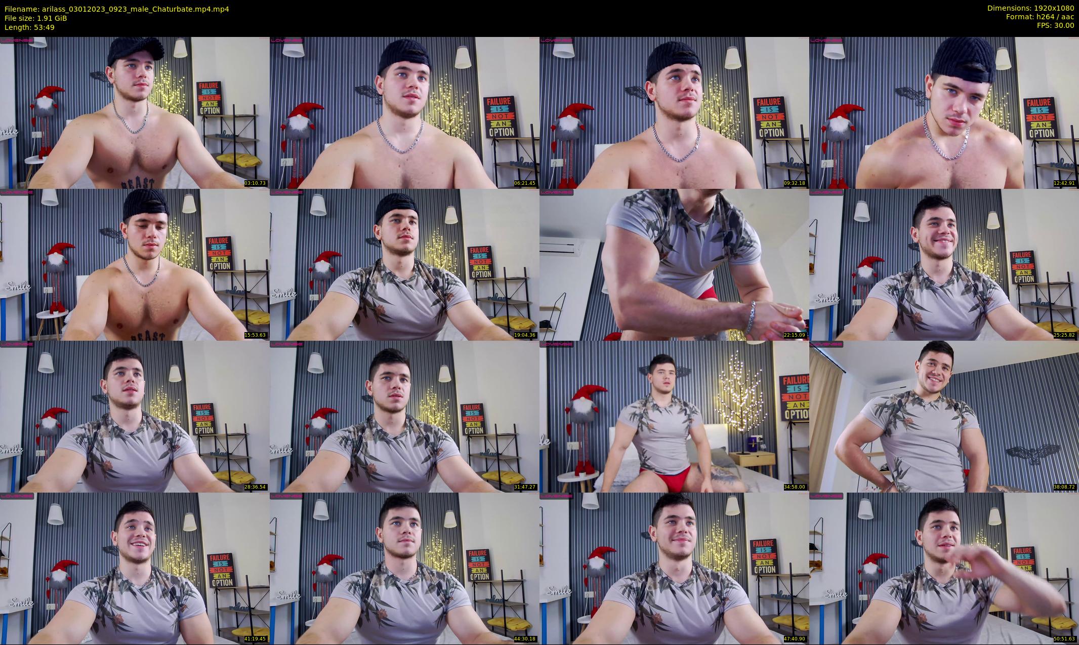 arilass — 54 minute Chaturbate male cam show recording, 1080p, Jan 3, 2023