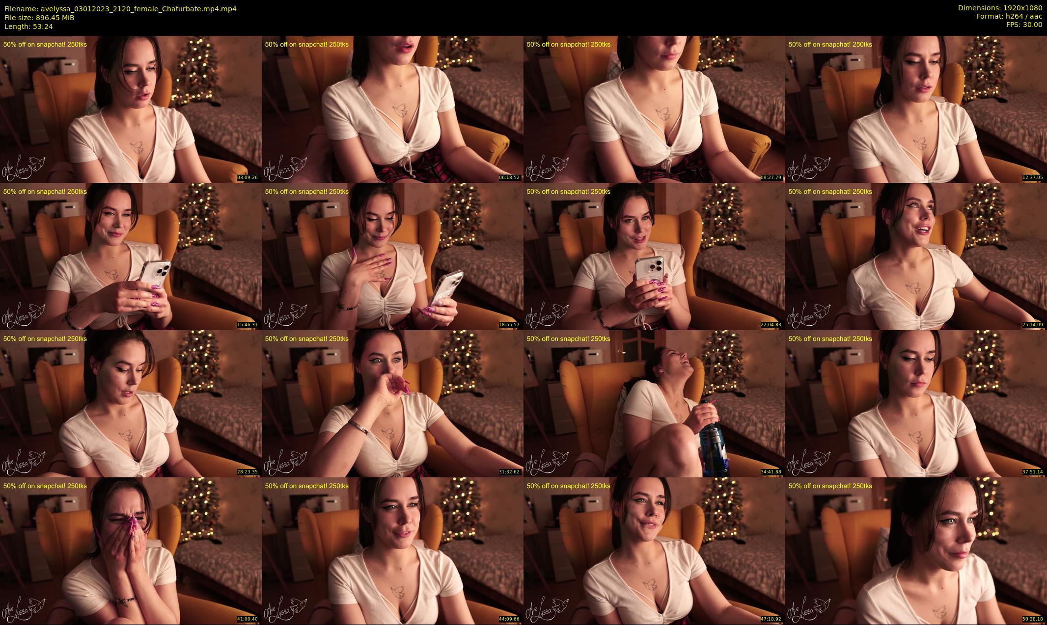 avelyssa — 54 minute Chaturbate female cam show recording, 1080p, Jan 3, 2023