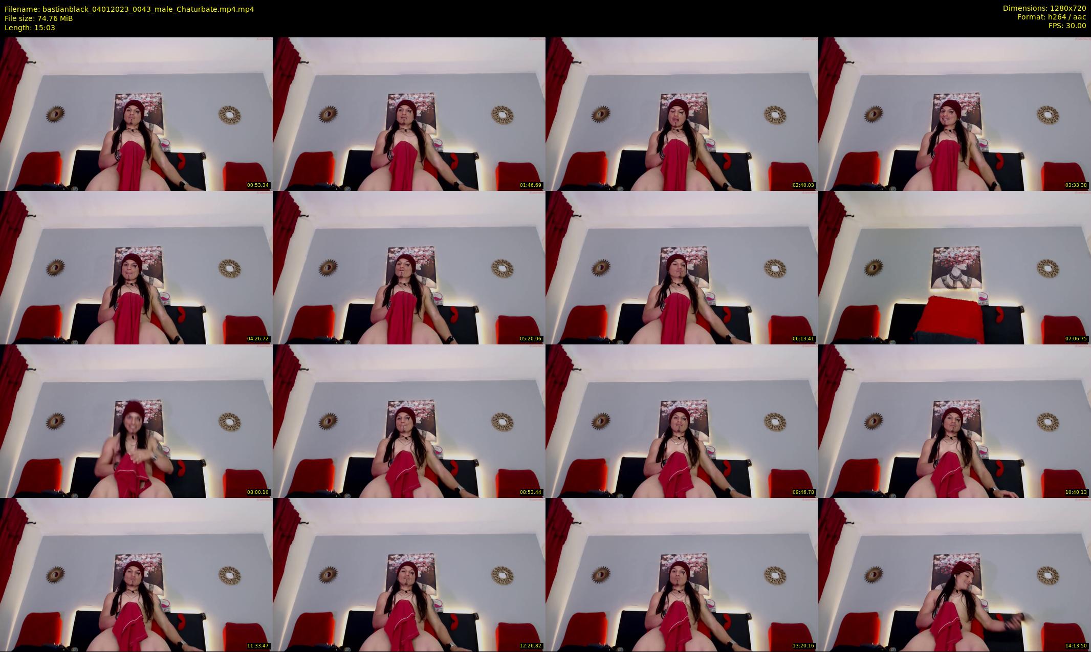 bastianblack — 16 minute Chaturbate male cam show recording, 720p, Jan 4, 2023