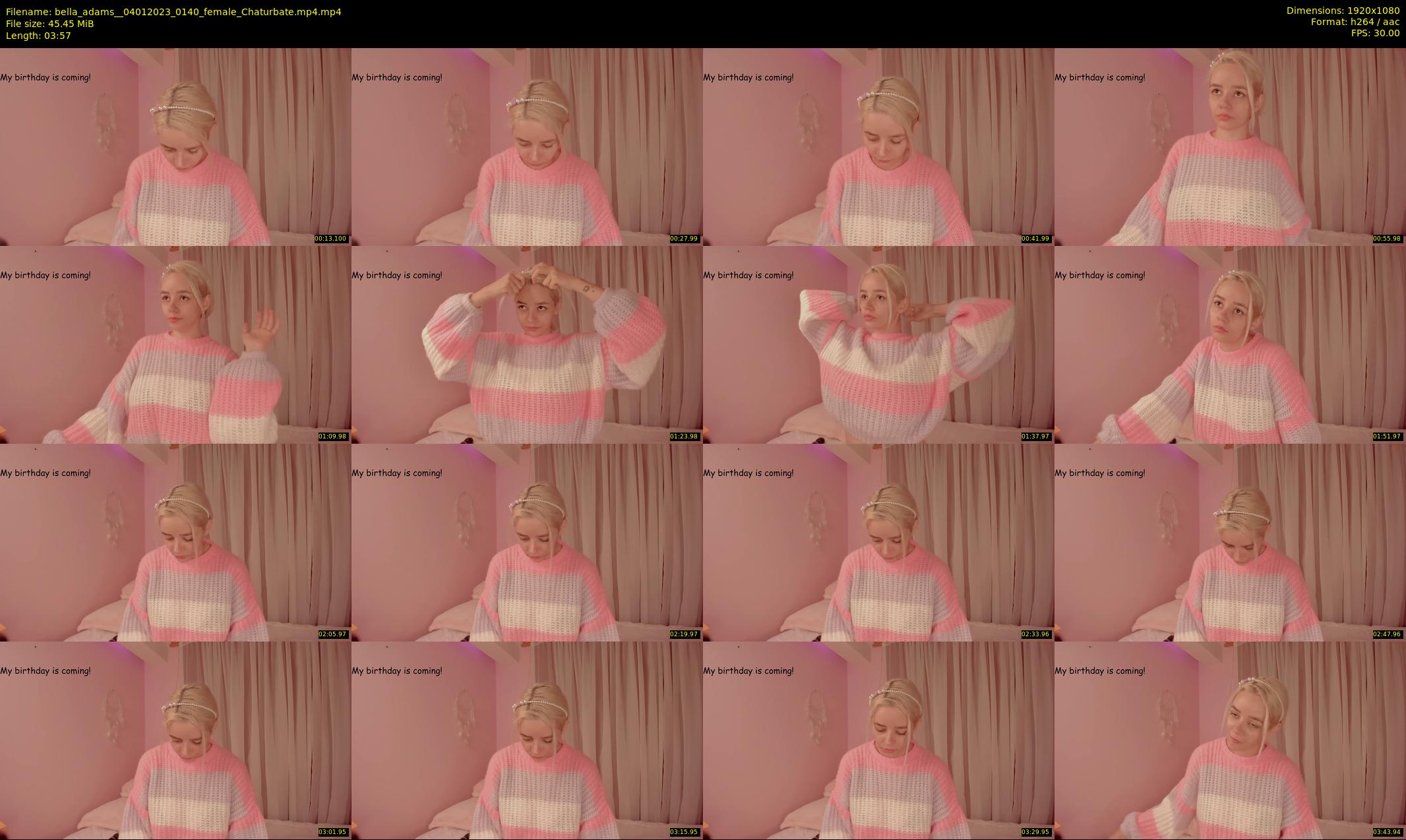 bella_adams_ — 4 minute Chaturbate female cam show recording, 1080p, Jan 4, 2023