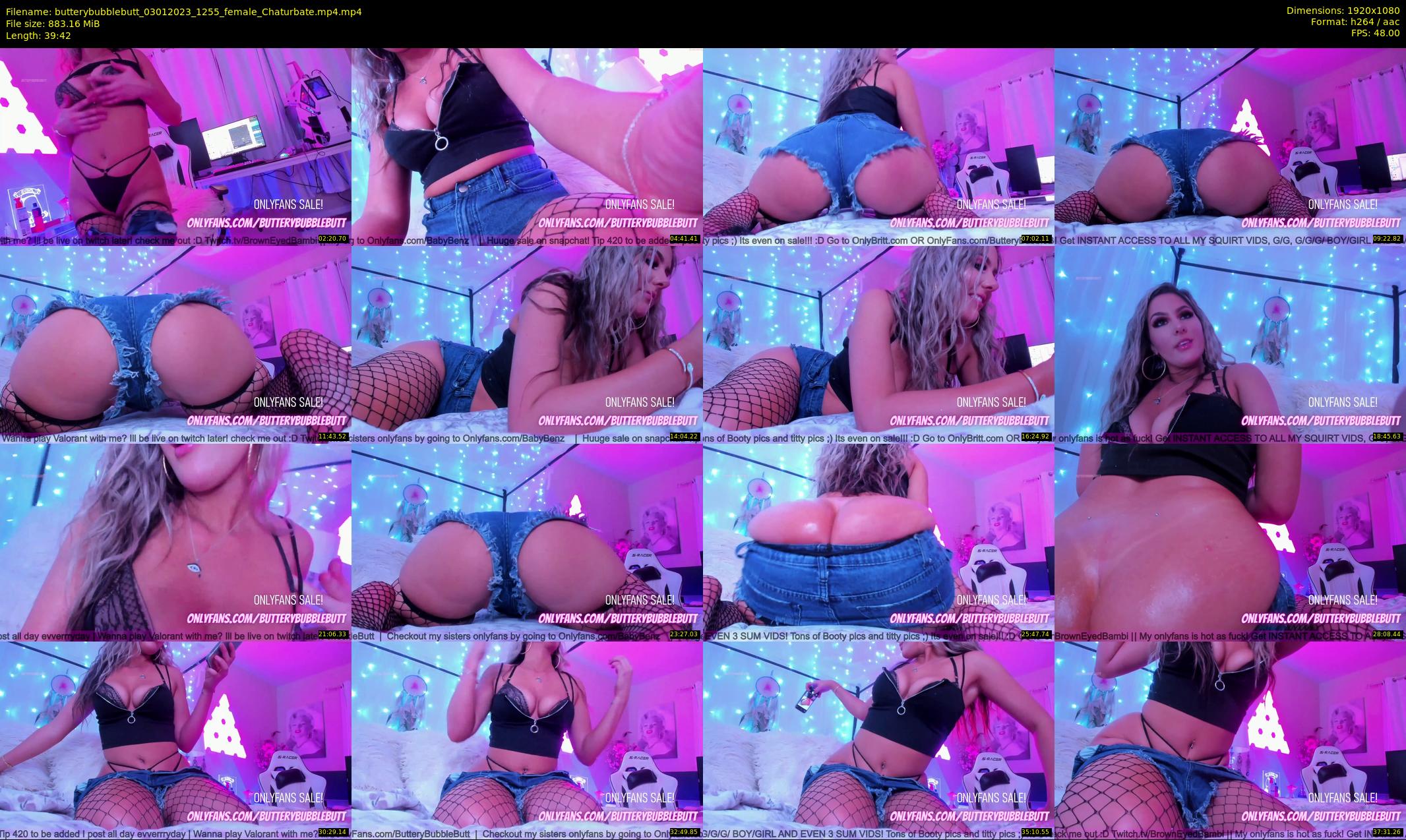 butterybubblebutt — 40 minute Chaturbate couple cam show recording, 1080p, Jan 3, 2023