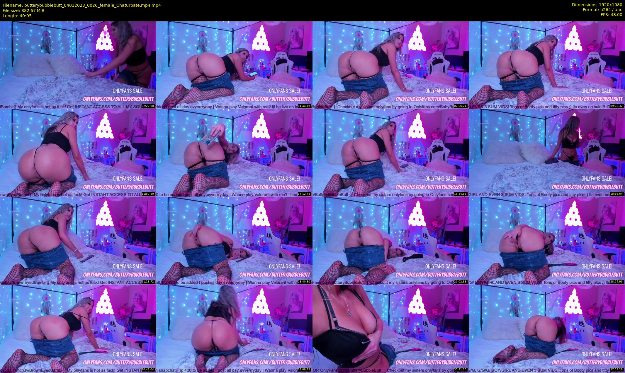 butterybubblebutt — 41 minute Chaturbate couple cam show recording, 1080p, Jan 4, 2023