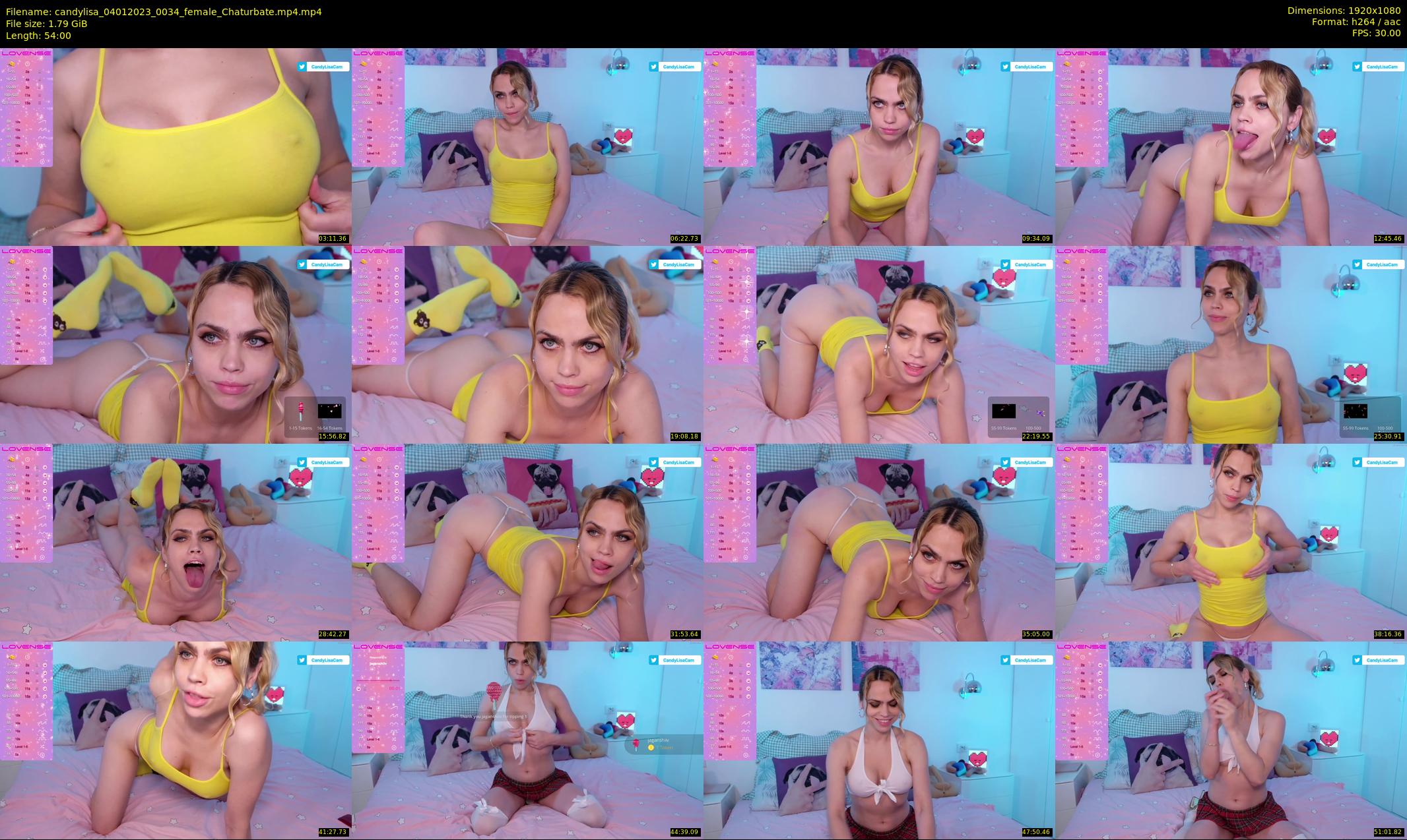 candylisa — 54 minute Chaturbate female cam show recording, 1080p, Jan 4, 2023