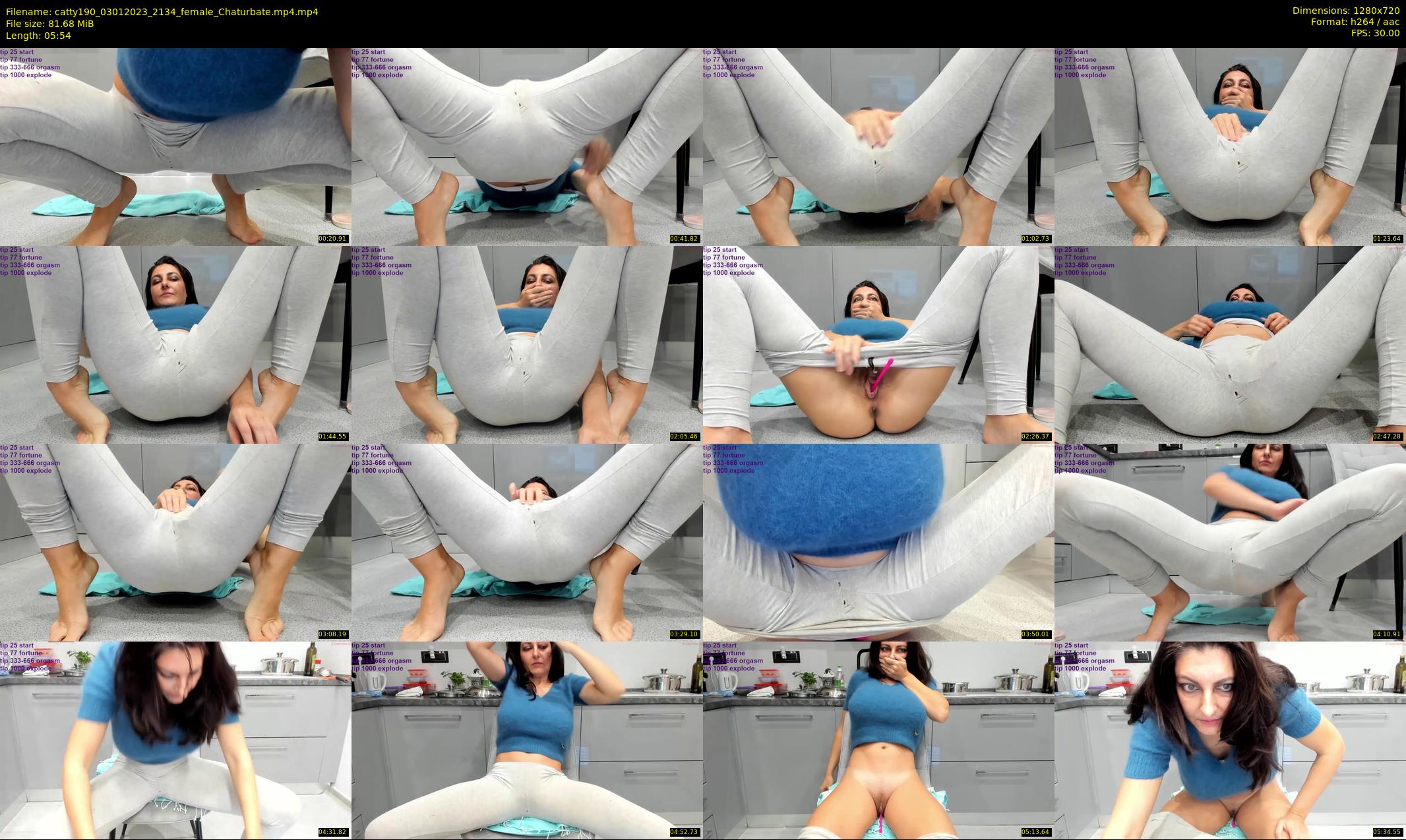 catty190 — 6 minute Chaturbate female cam show recording, 720p, Jan 3, 2023
