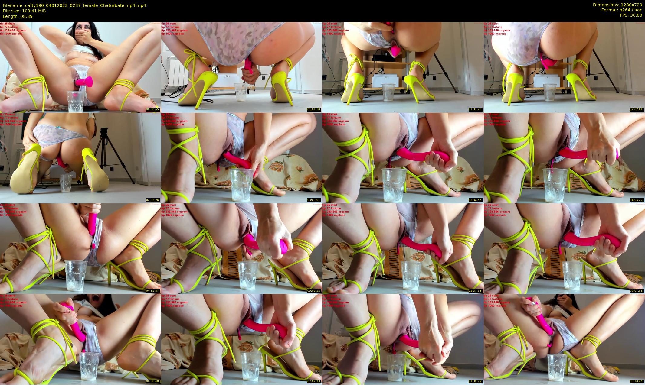 catty190 — 9 minute Chaturbate female cam show recording, 720p, Jan 4, 2023