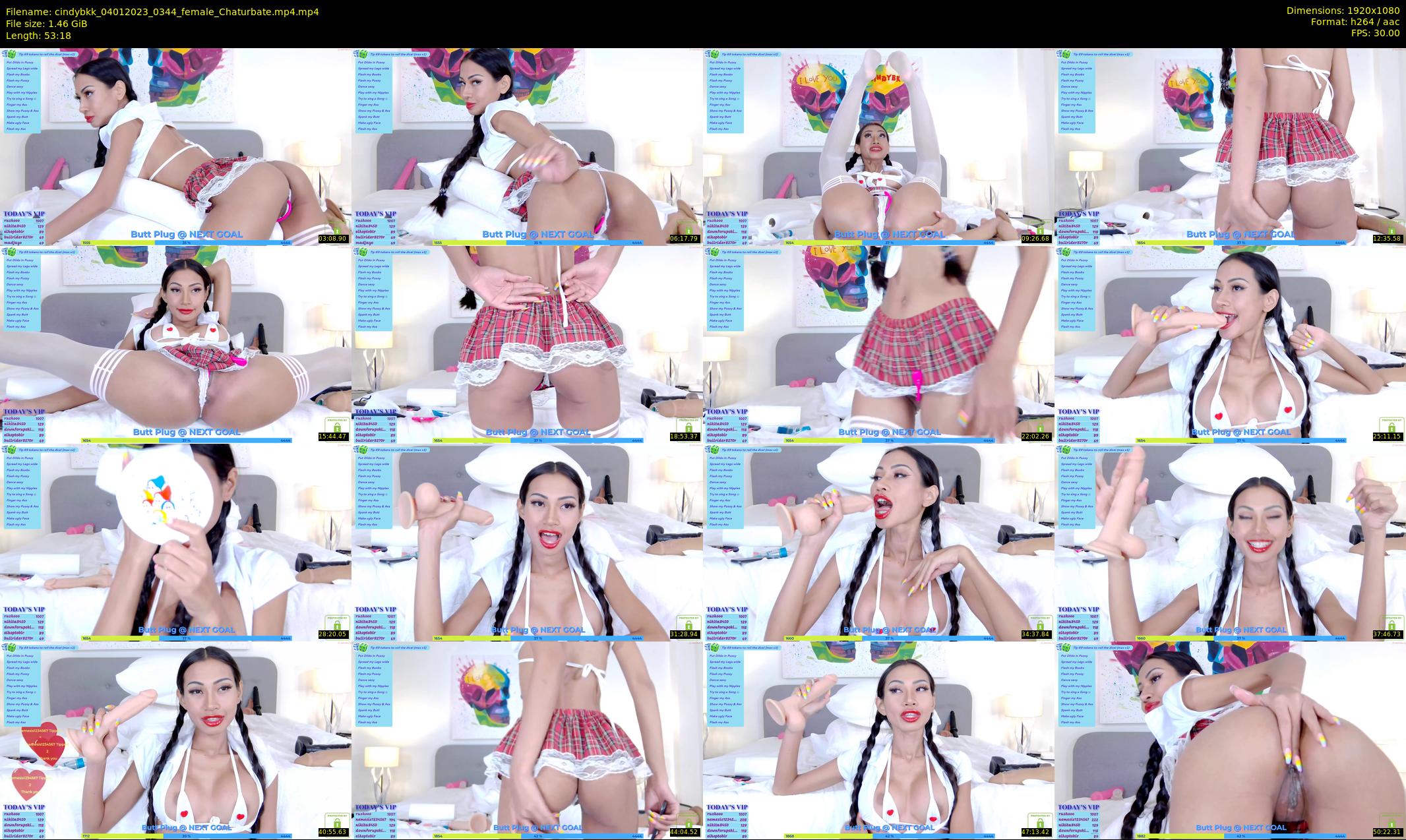 cindybkk — 54 minute Chaturbate female cam show recording, 1080p, Jan 4, 2023