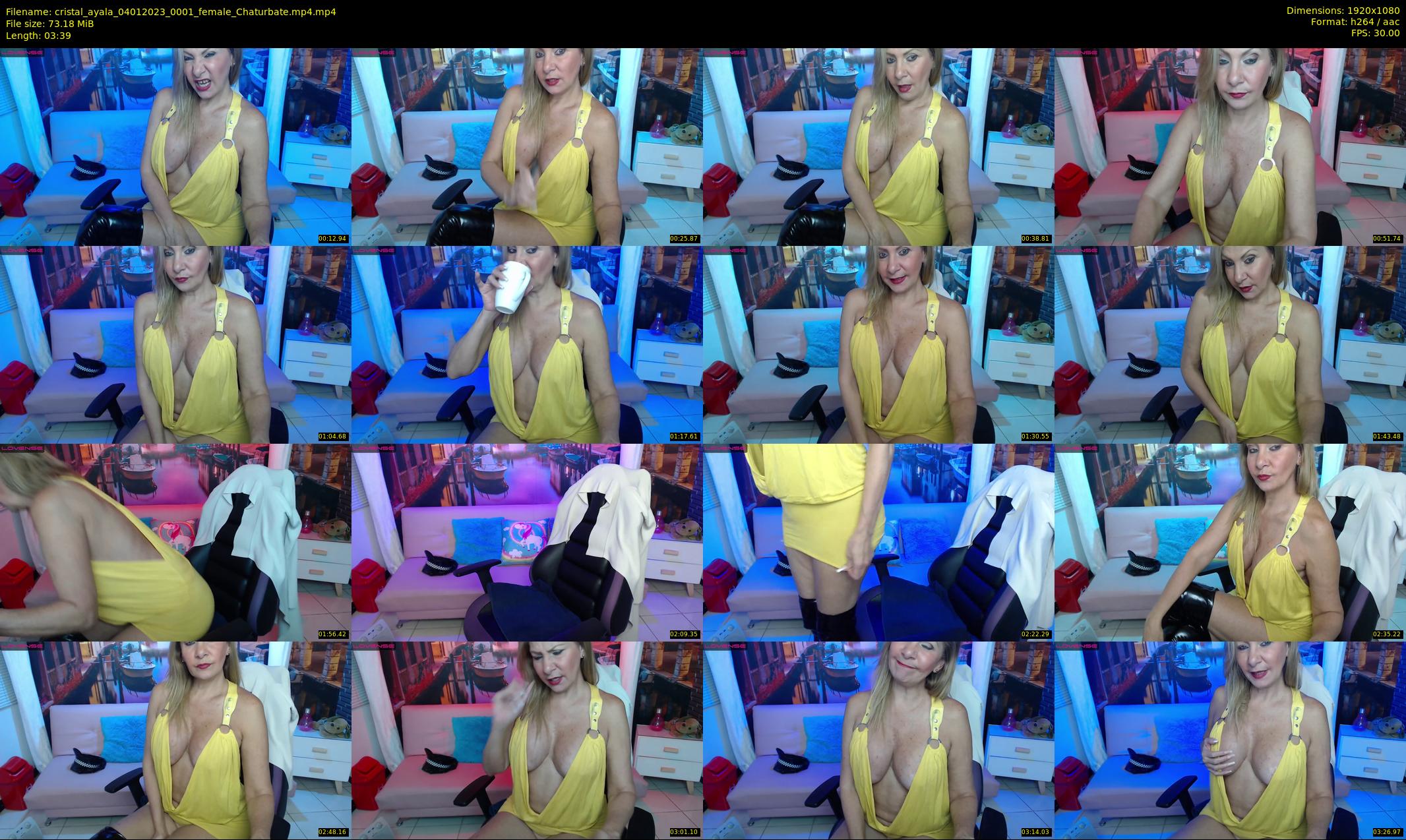cristal_ayala — 4 minute Chaturbate female cam show recording, 1080p, Jan 4, 2023