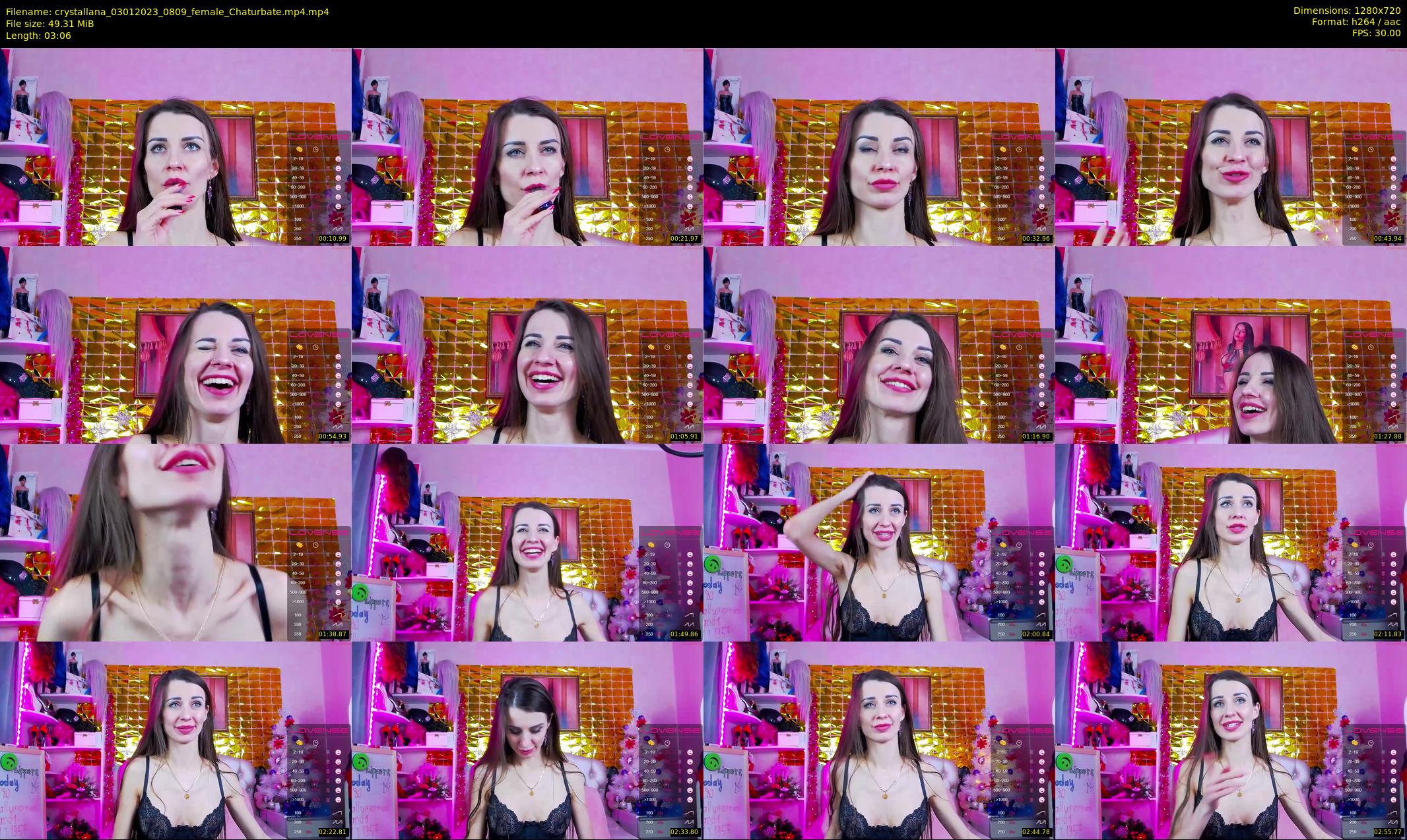 crystallana — 4 minute Chaturbate female cam show recording, 720p, Jan 3, 2023