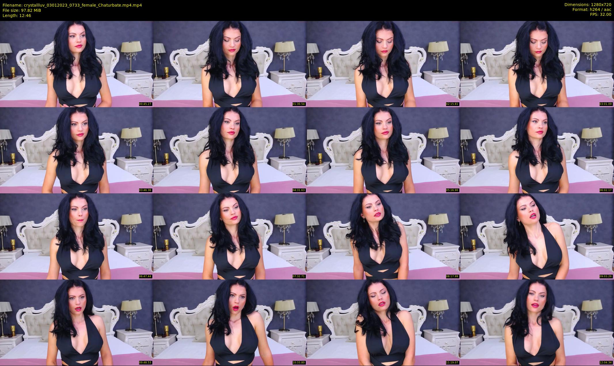 crystallluv — 13 minute Chaturbate female cam show recording, 720p, Jan 3, 2023