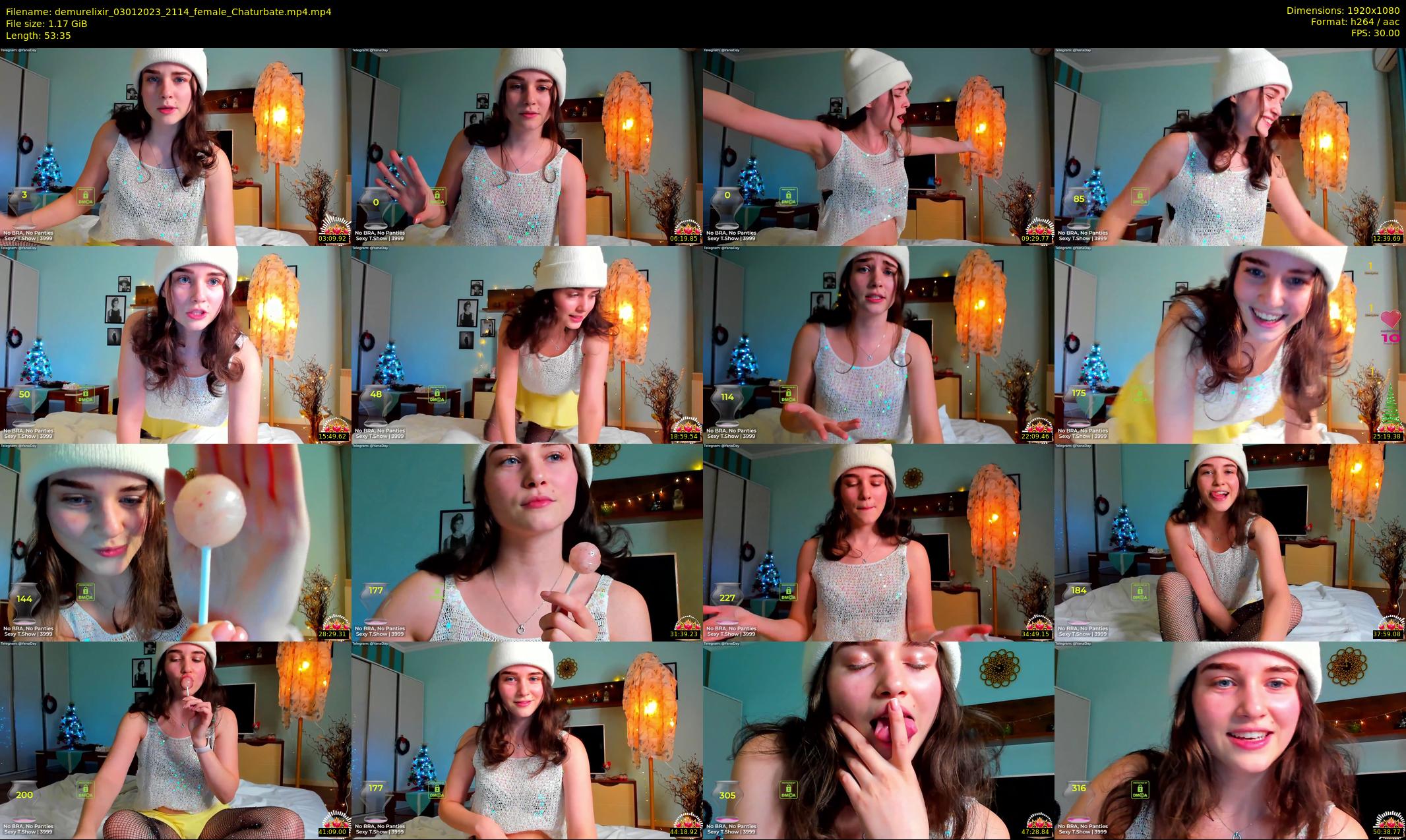 demurelixir — 54 minute Chaturbate female cam show recording, 1080p, Jan 3, 2023