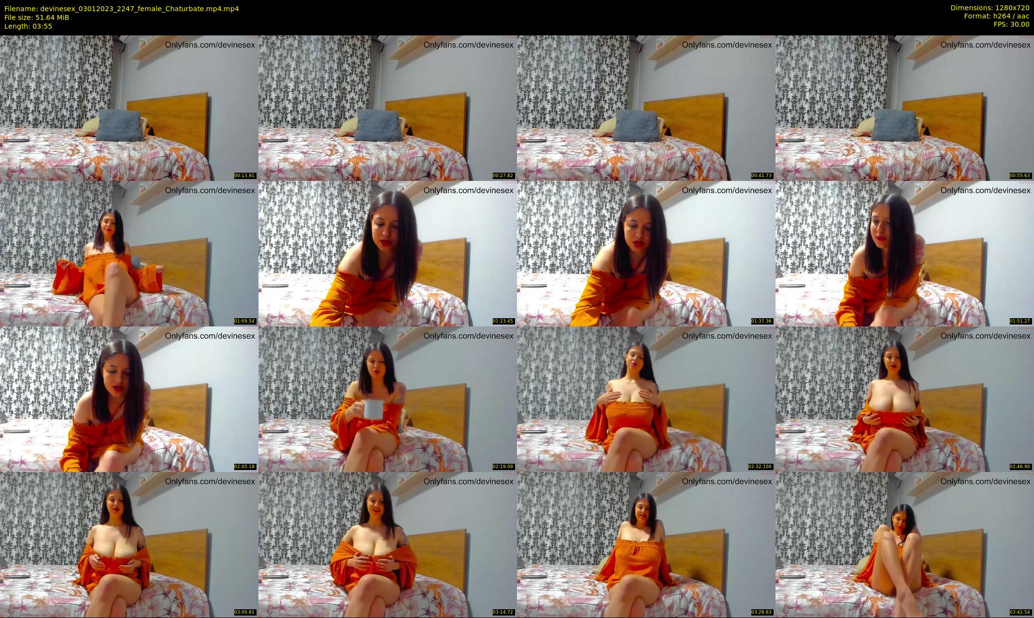 devinesex — 4 minute Chaturbate female cam show recording, 720p, Jan 3, 2023