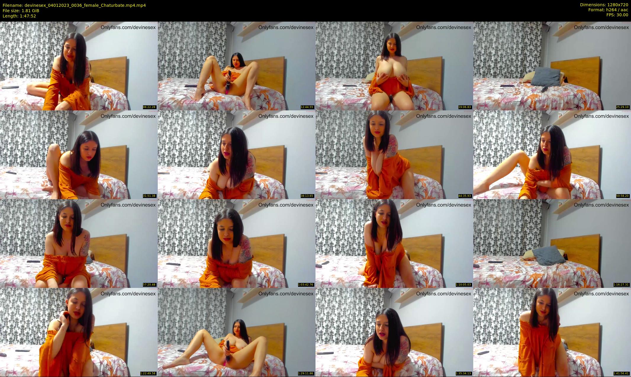devinesex — 108 minute Chaturbate female cam show recording, 720p, Jan 4, 2023