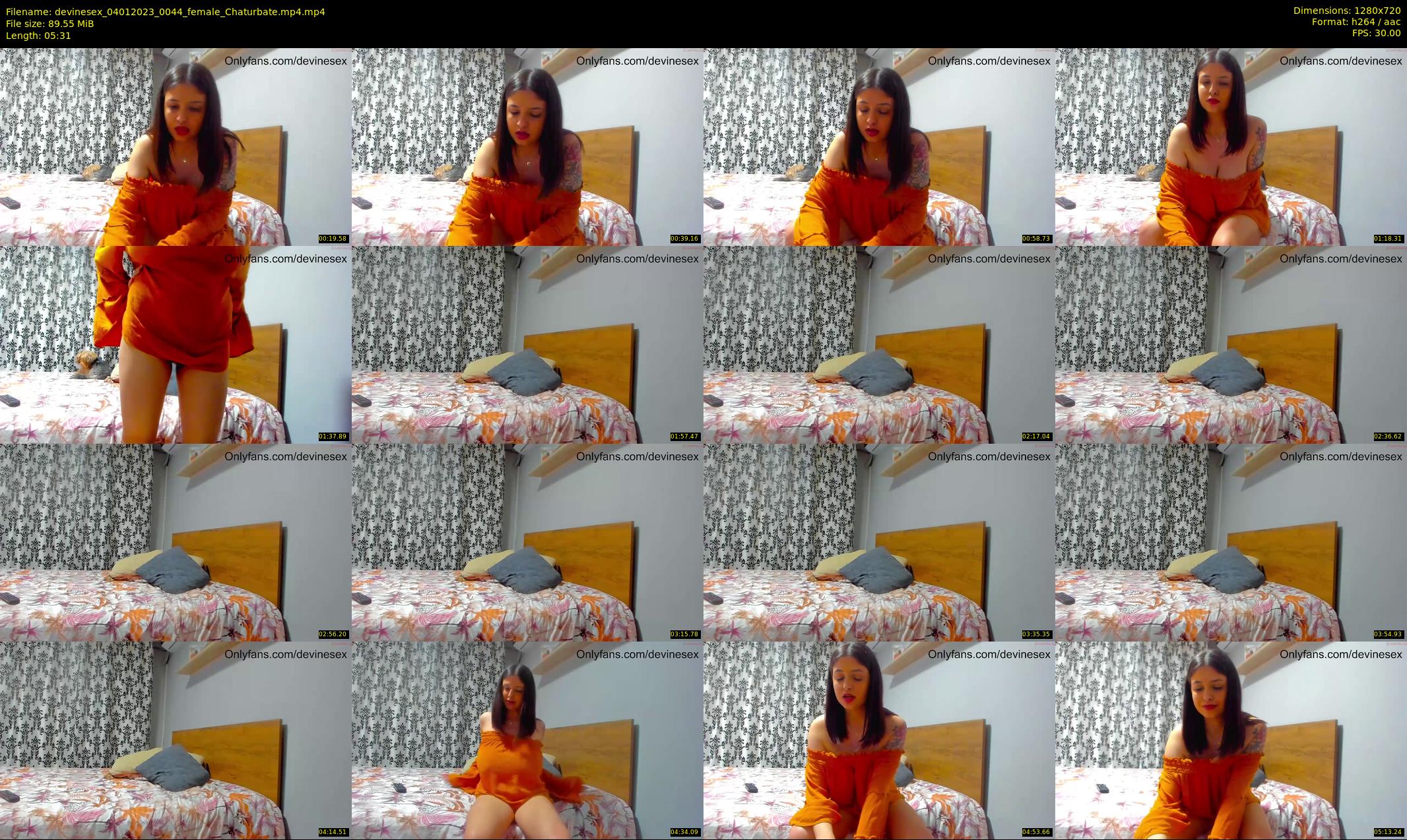 devinesex — 6 minute Chaturbate female cam show recording, 720p, Jan 4, 2023