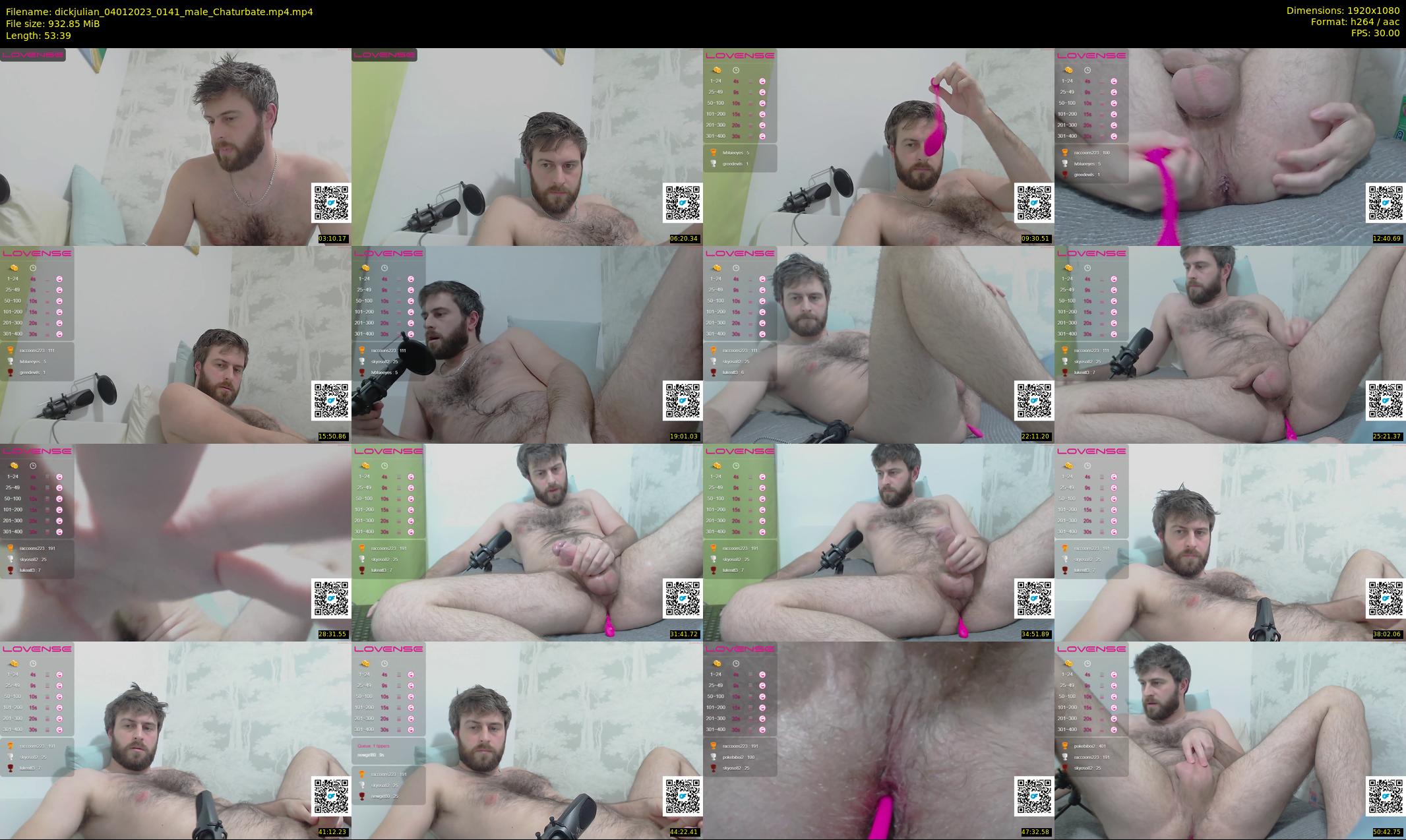 dickjulian — 54 minute Chaturbate male cam show recording, 1080p, Jan 4, 2023