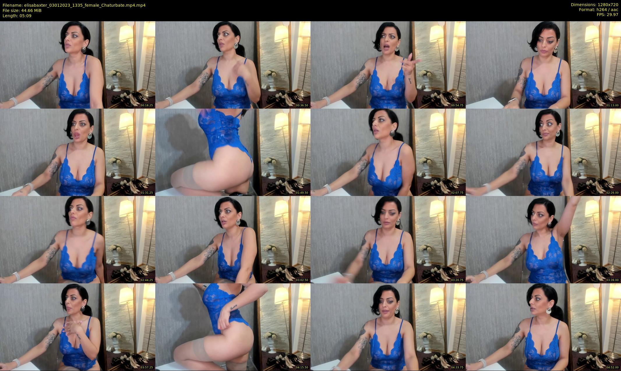 elisabaxter — 6 minute Chaturbate female cam show recording, 720p, Jan 3, 2023
