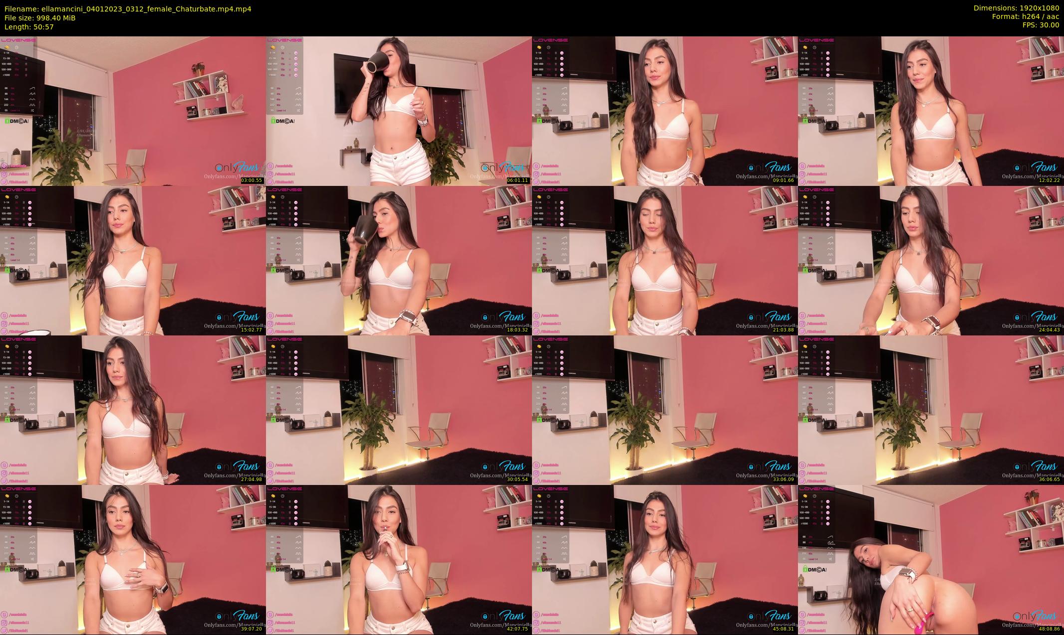 ellamancini — 51 minute Chaturbate female cam show recording, 1080p, Jan 4, 2023