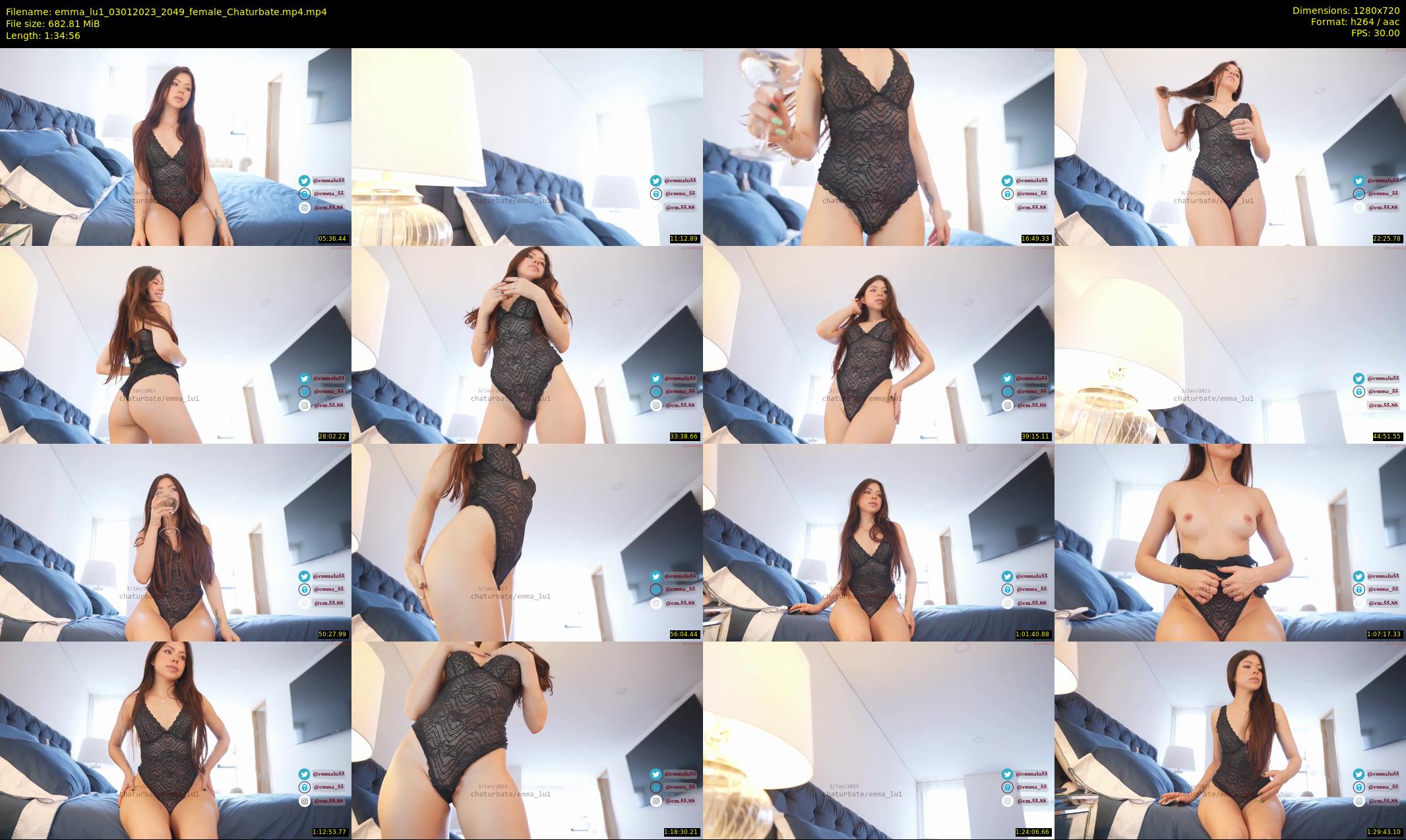 emma_lu1 — 95 minute Chaturbate female cam show recording, 720p, Jan 3, 2023