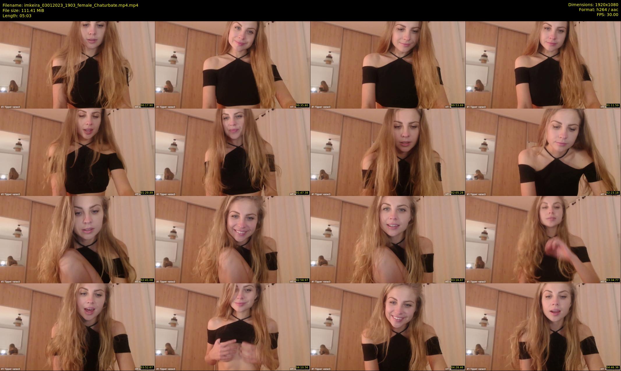 imkeira — 6 minute Chaturbate female cam show recording, 1080p, Jan 3, 2023