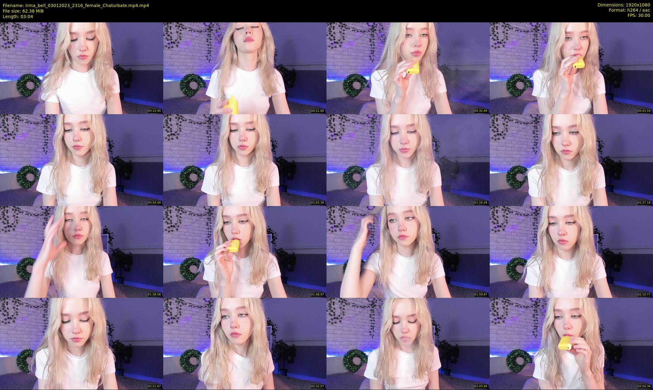 irma_bell — 4 minute Chaturbate female cam show recording, 1080p, Jan 3, 2023