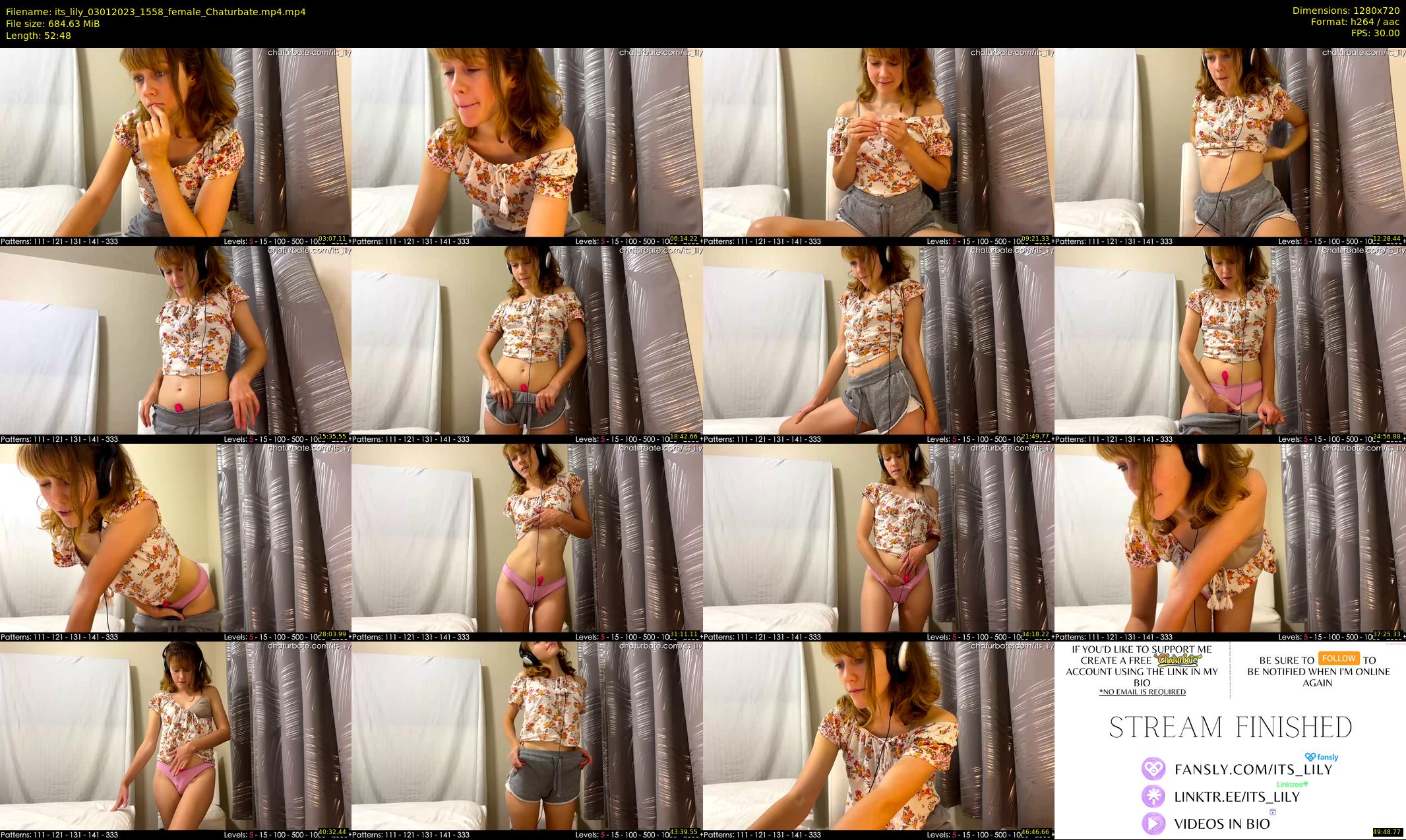 its_lily — 53 minute Chaturbate female cam show recording, 720p, Jan 3, 2023