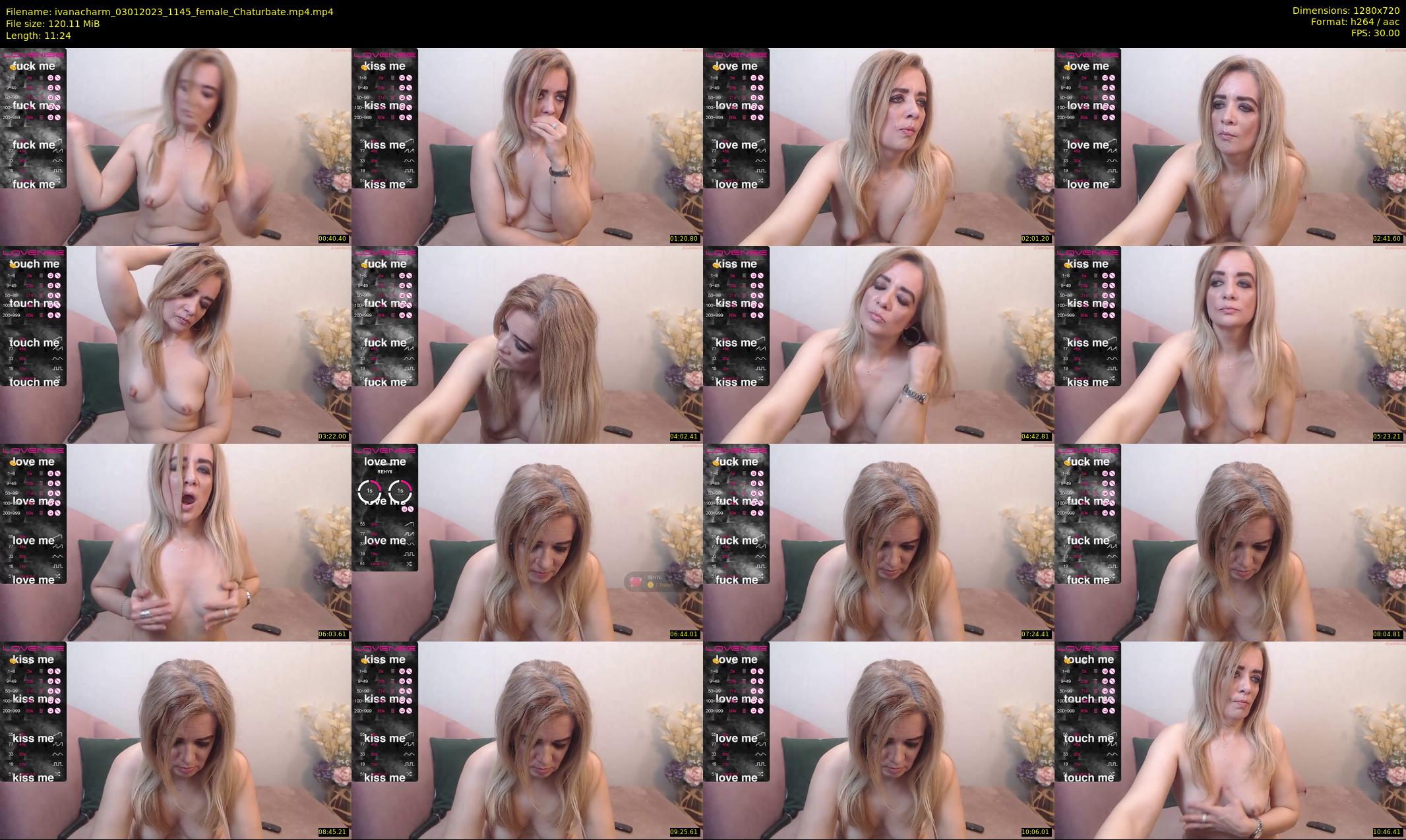 ivanacharm — 12 minute Chaturbate female cam show recording, 720p, Jan 3, 2023