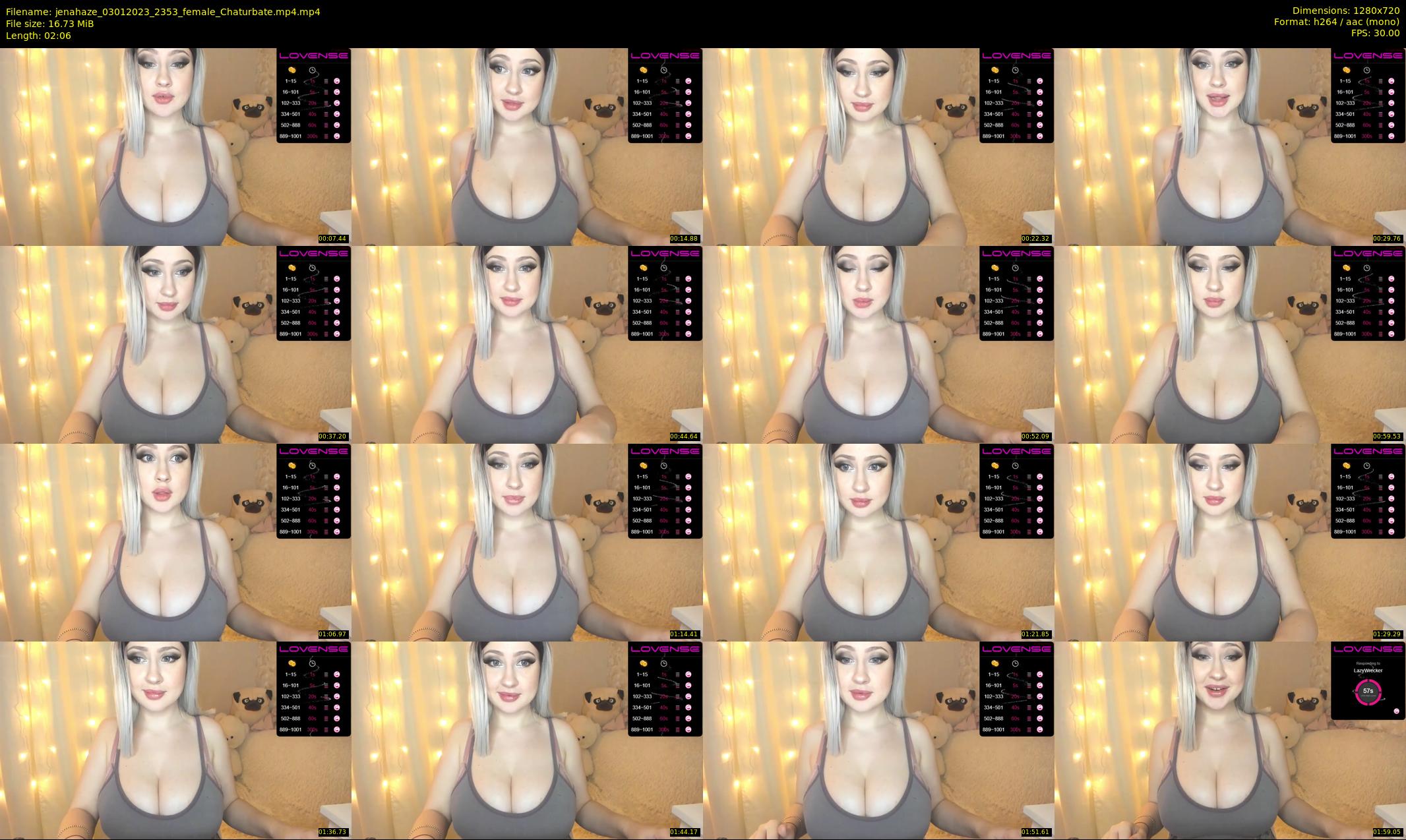 jenahaze — 3 minute Chaturbate female cam show recording, 720p, Jan 3, 2023