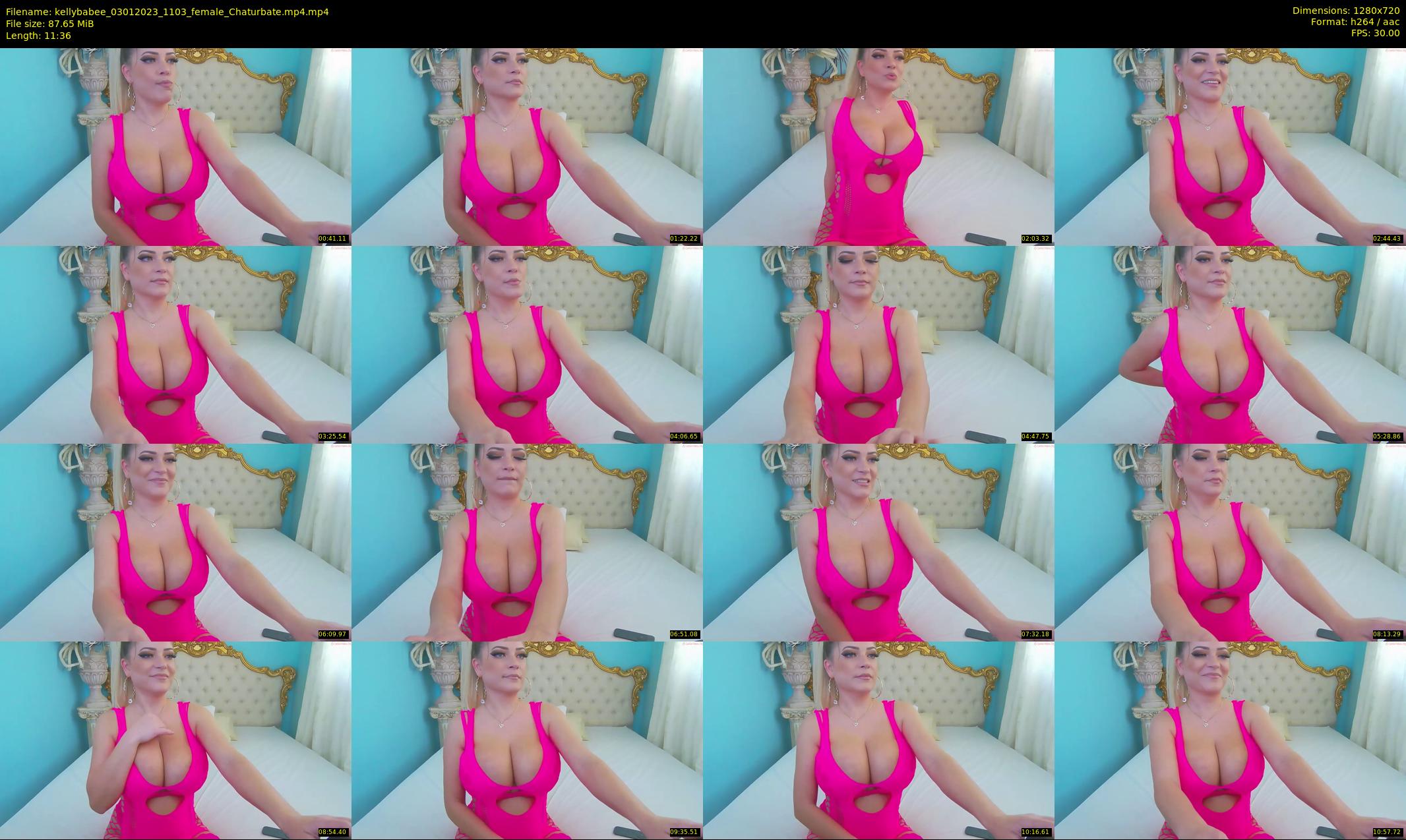 kellybabee — 12 minute Chaturbate female cam show recording, 720p, Jan 3, 2023