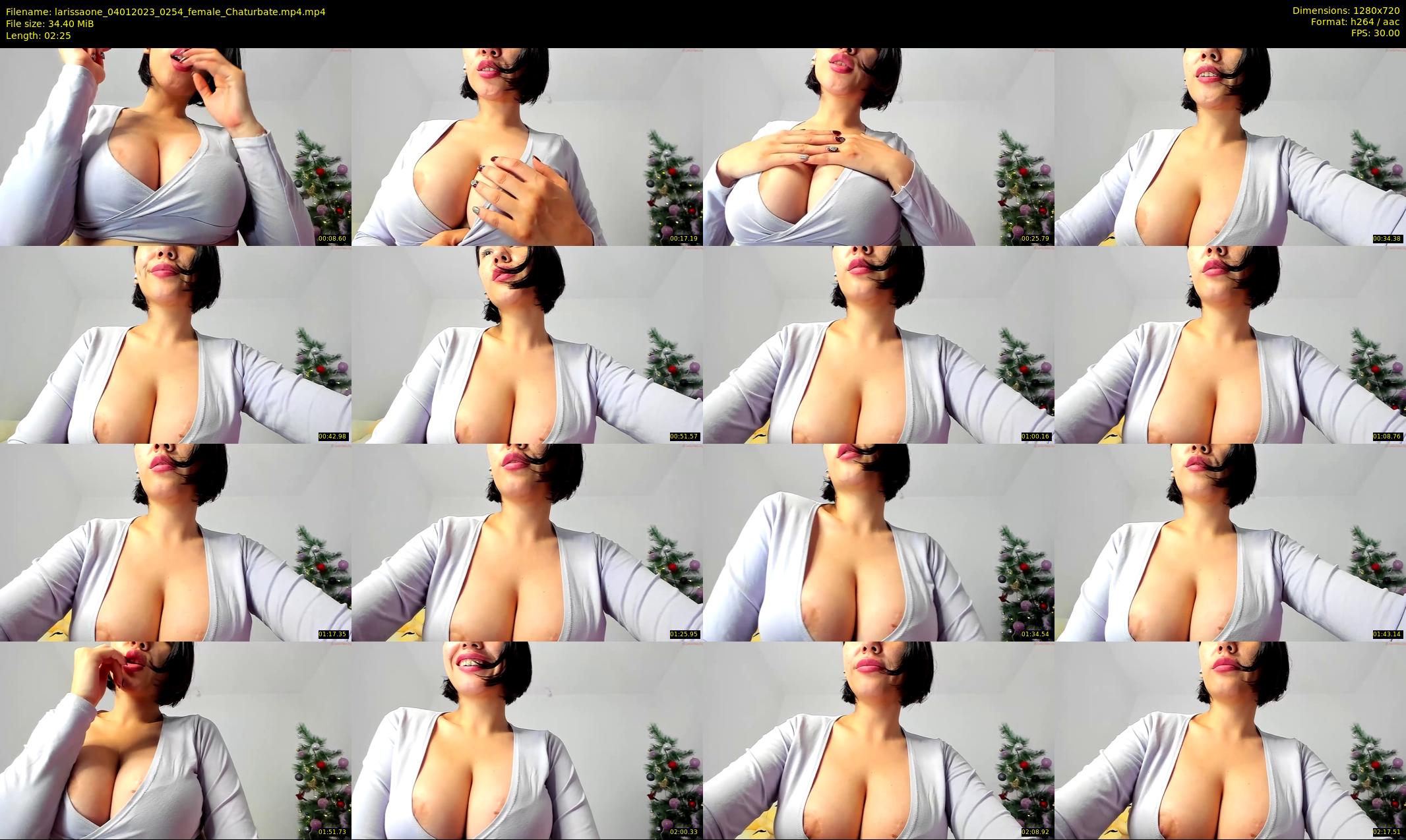 larissaone — 3 minute Chaturbate female cam show recording, 720p, Jan 4, 2023