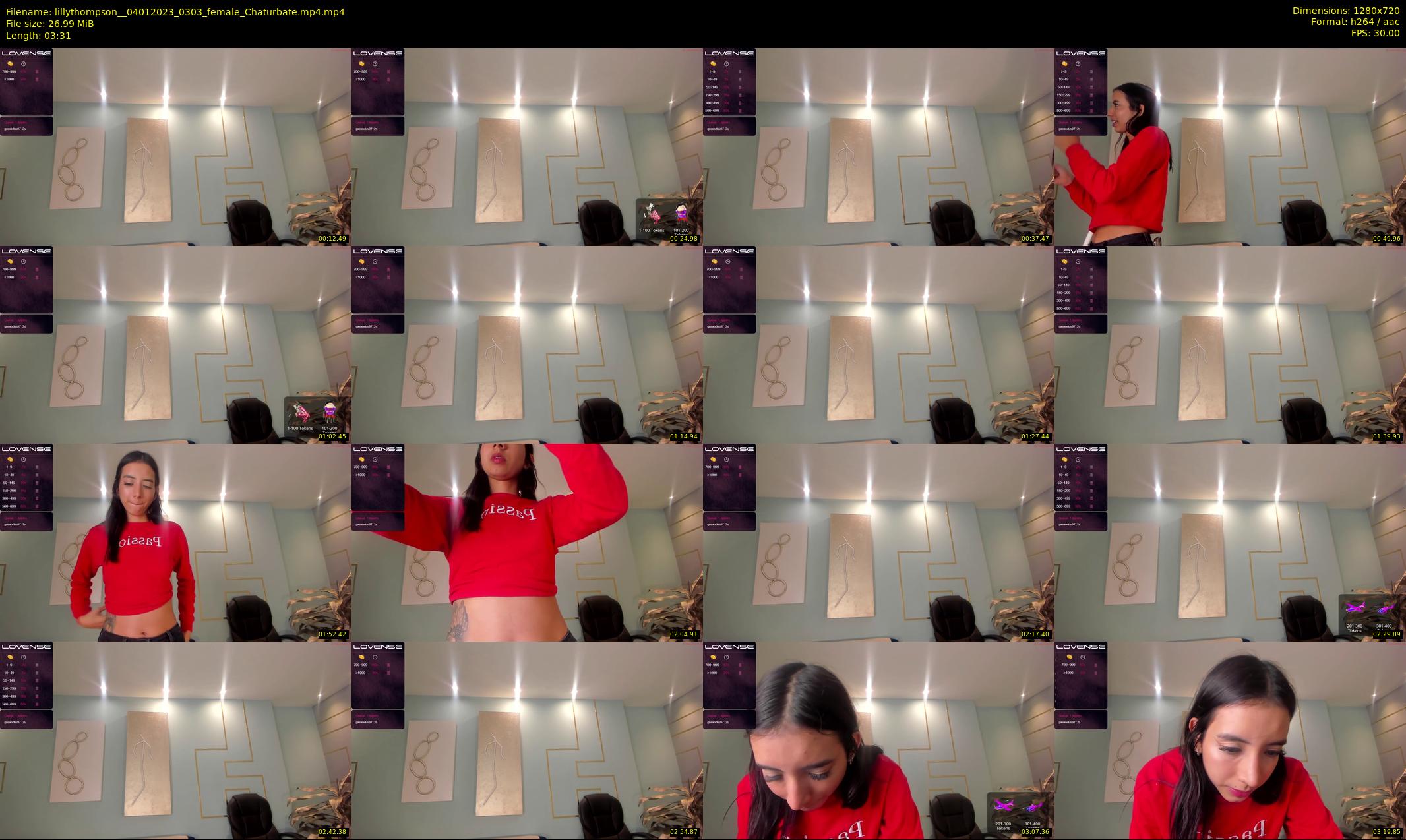 lillythompson_ — 4 minute Chaturbate female cam show recording, 720p, Jan 4, 2023