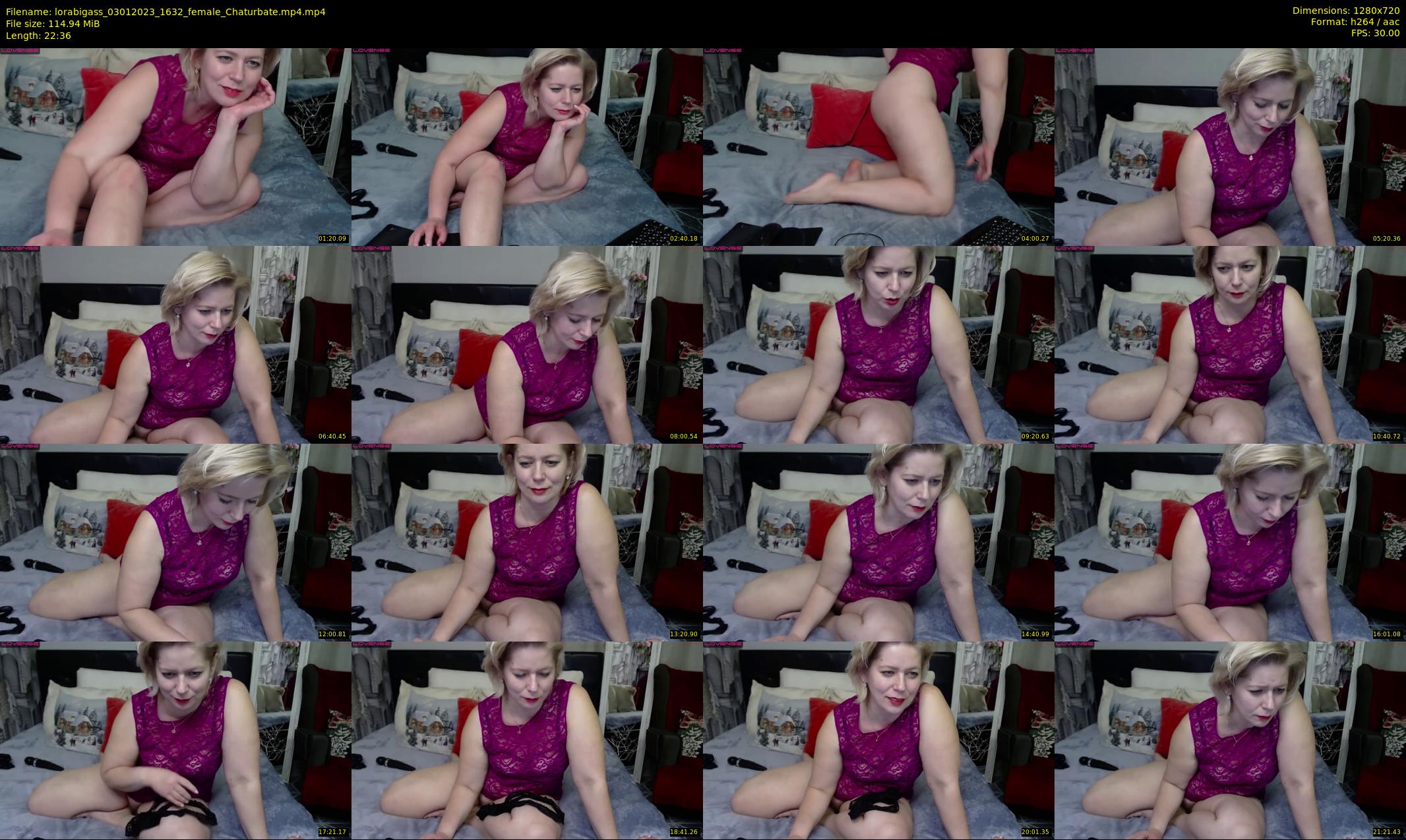 lorabigass — 23 minute Chaturbate female cam show recording, 720p, Jan 3, 2023