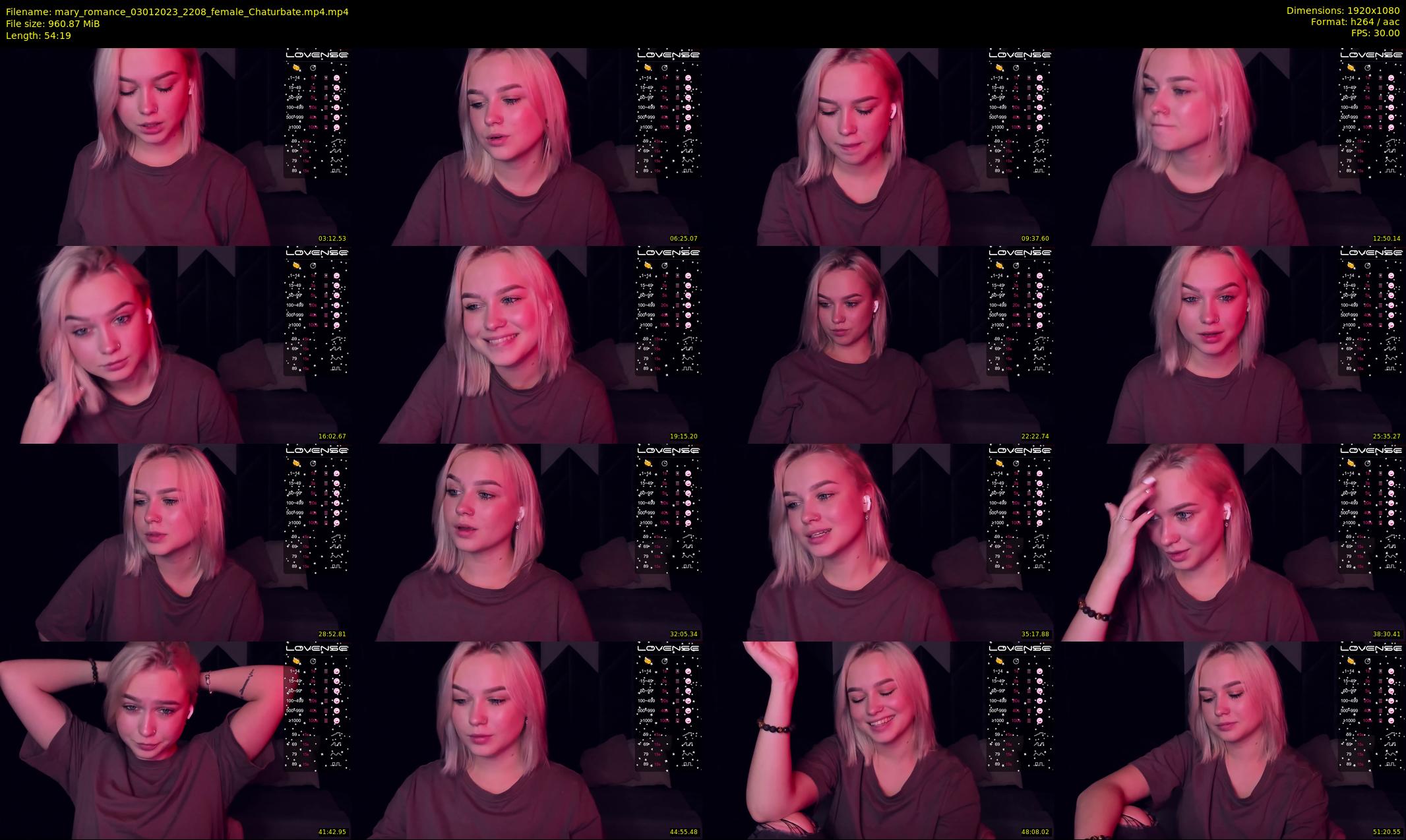 mary_romance — 55 minute Chaturbate female cam show recording, 1080p, Jan 3, 2023