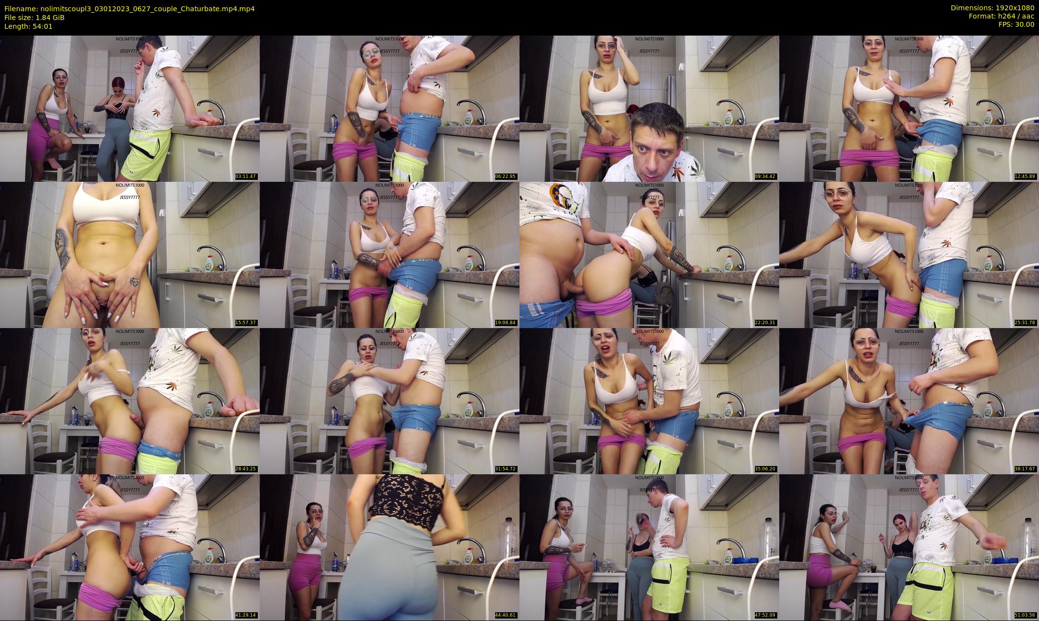nolimitscoupl3 — 55 minute Chaturbate couple cam show recording, 1080p, Jan 3, 2023