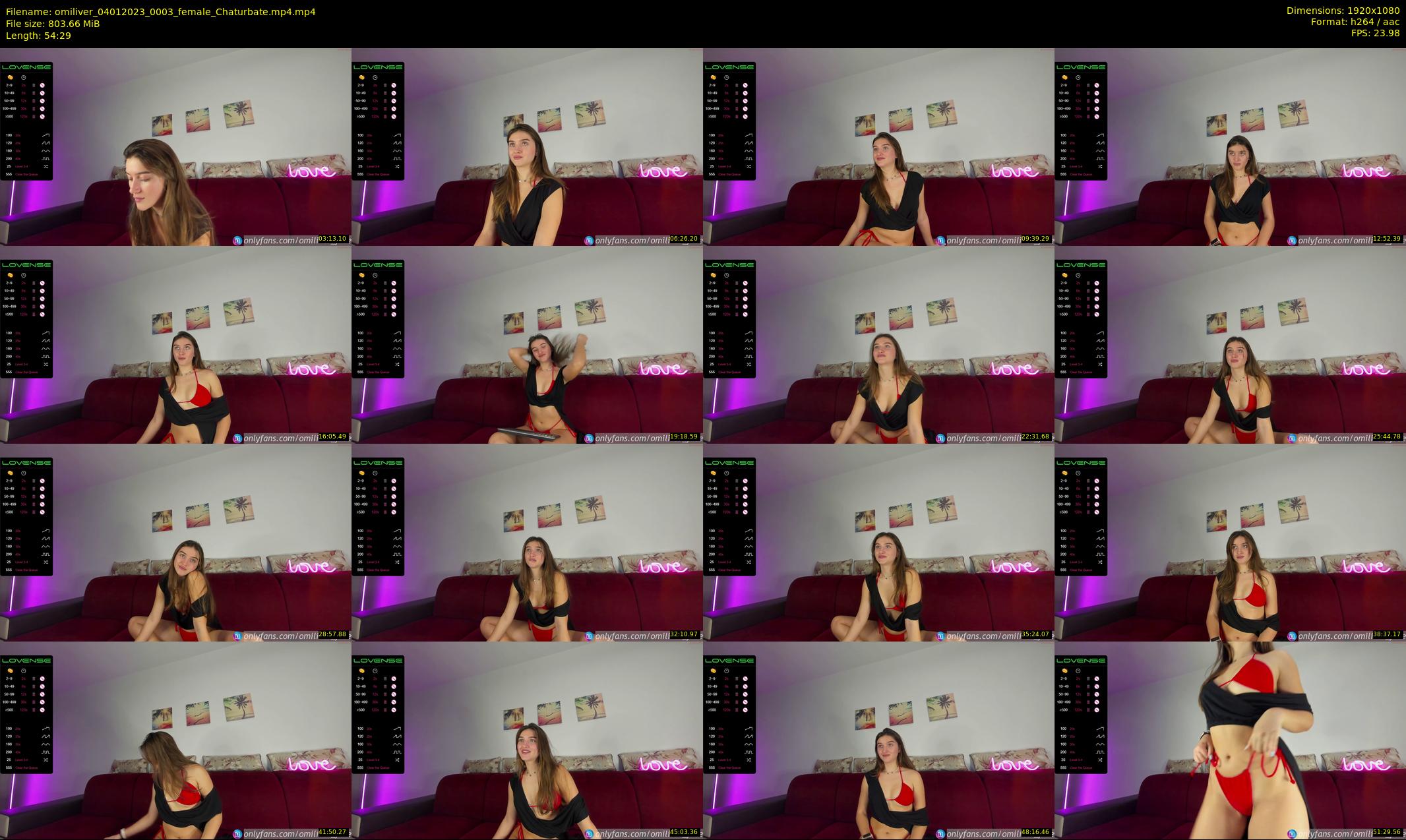 omiliver — 55 minute Chaturbate female cam show recording, 1080p, Jan 4, 2023