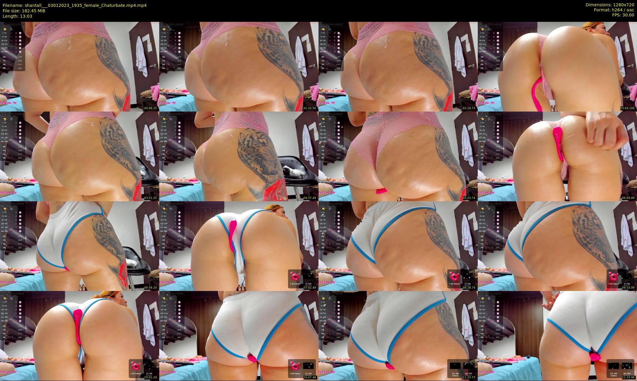 shantall__ — 14 minute Chaturbate female cam show recording, 720p, Jan 3, 2023