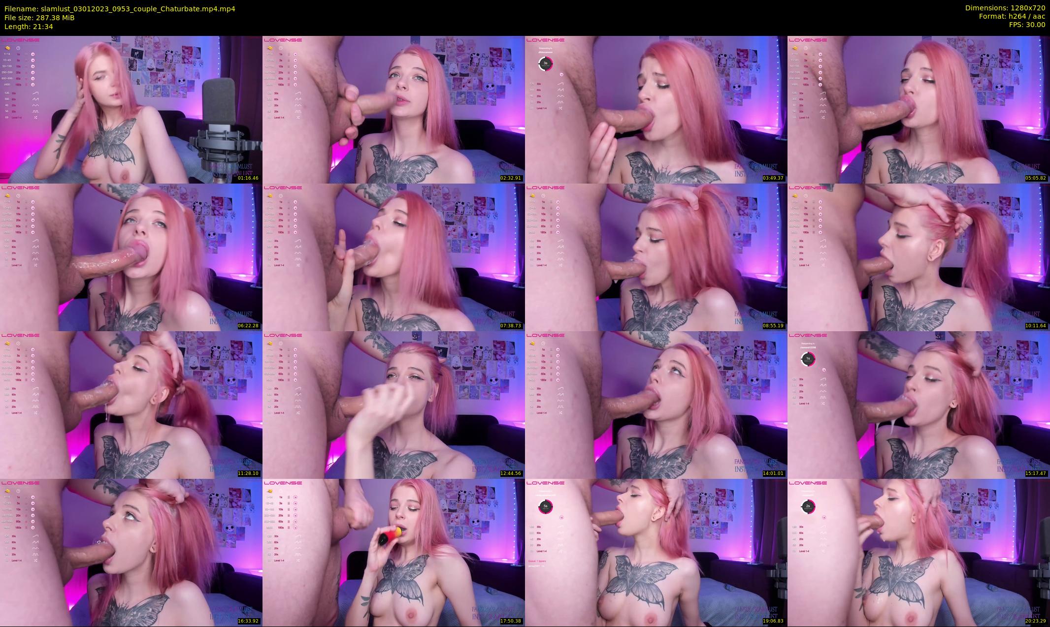 slamlust — 22 minute Chaturbate couple cam show recording, 720p, Jan 3, 2023
