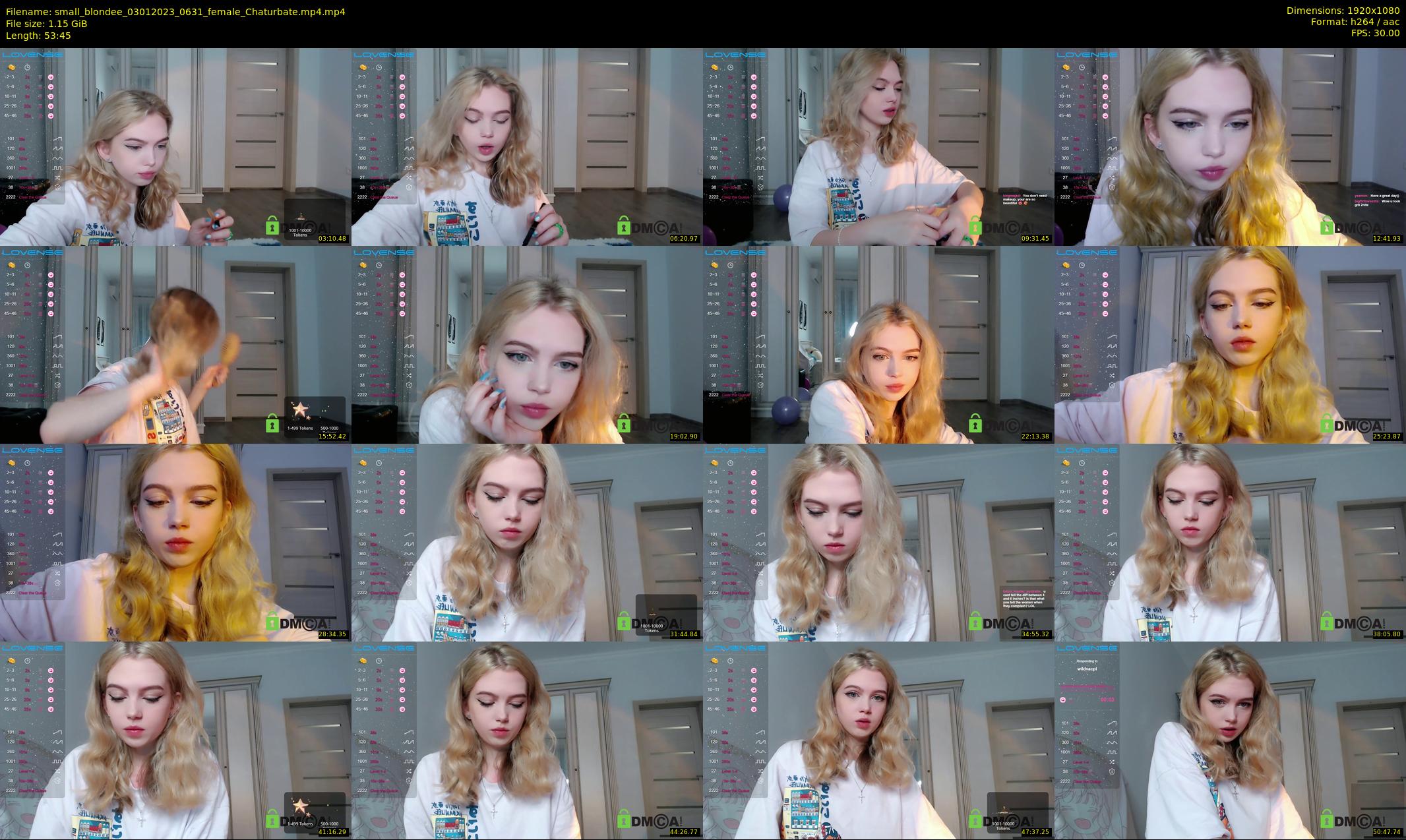 small_blondee — 54 minute Chaturbate female cam show recording, 1080p, Jan 3, 2023