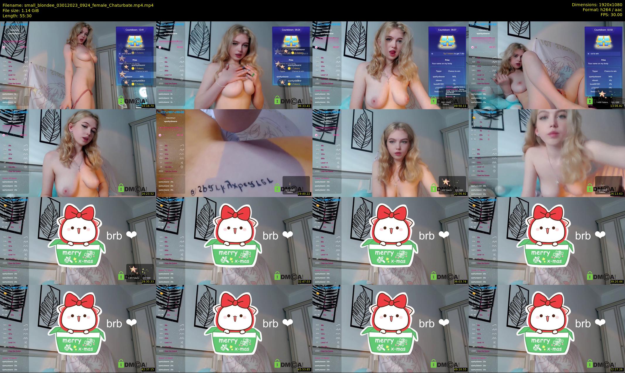 small_blondee — 56 minute Chaturbate female cam show recording, 1080p, Jan 3, 2023