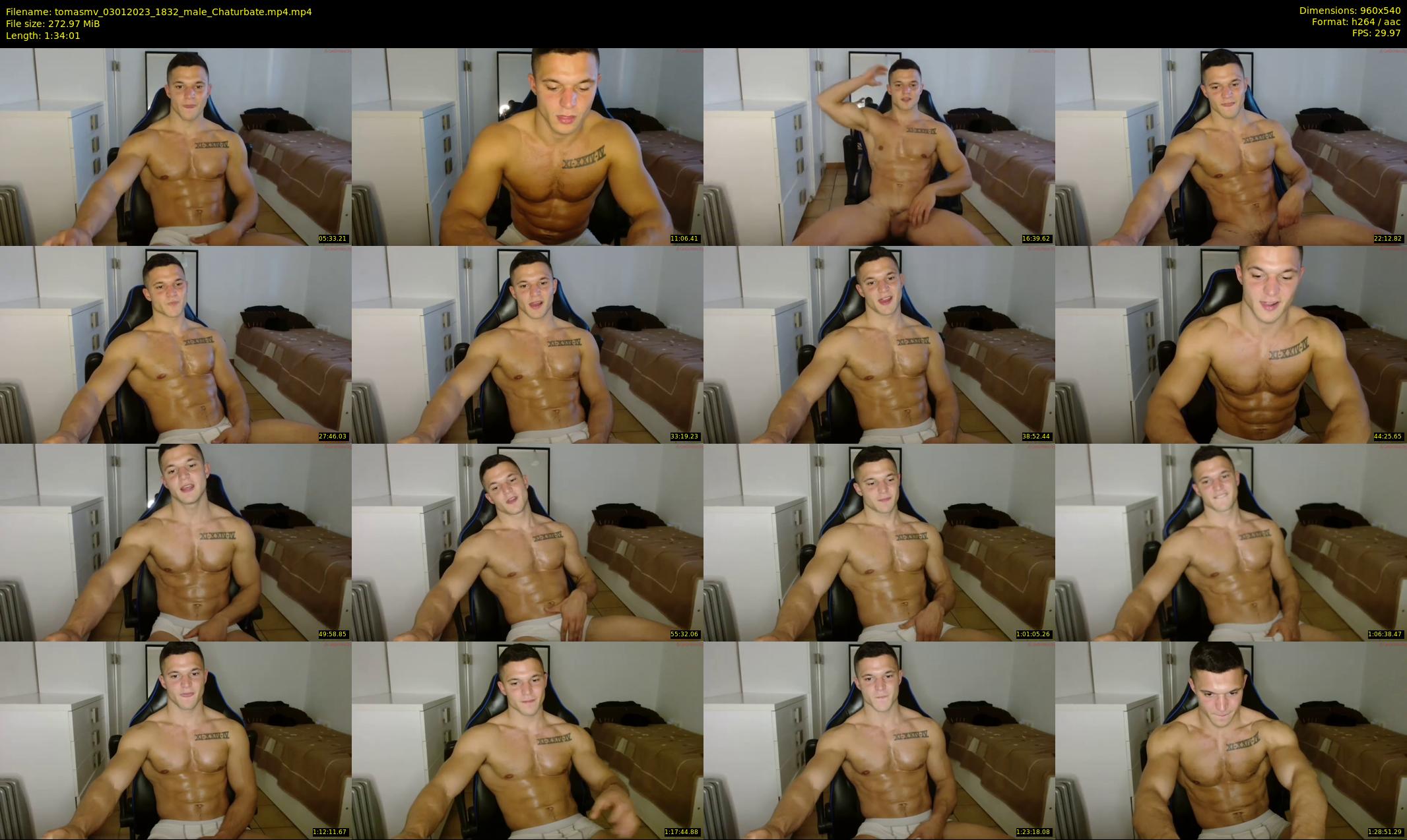 tomasmv — 95 minute Chaturbate male cam show recording, 480p, Jan 3, 2023