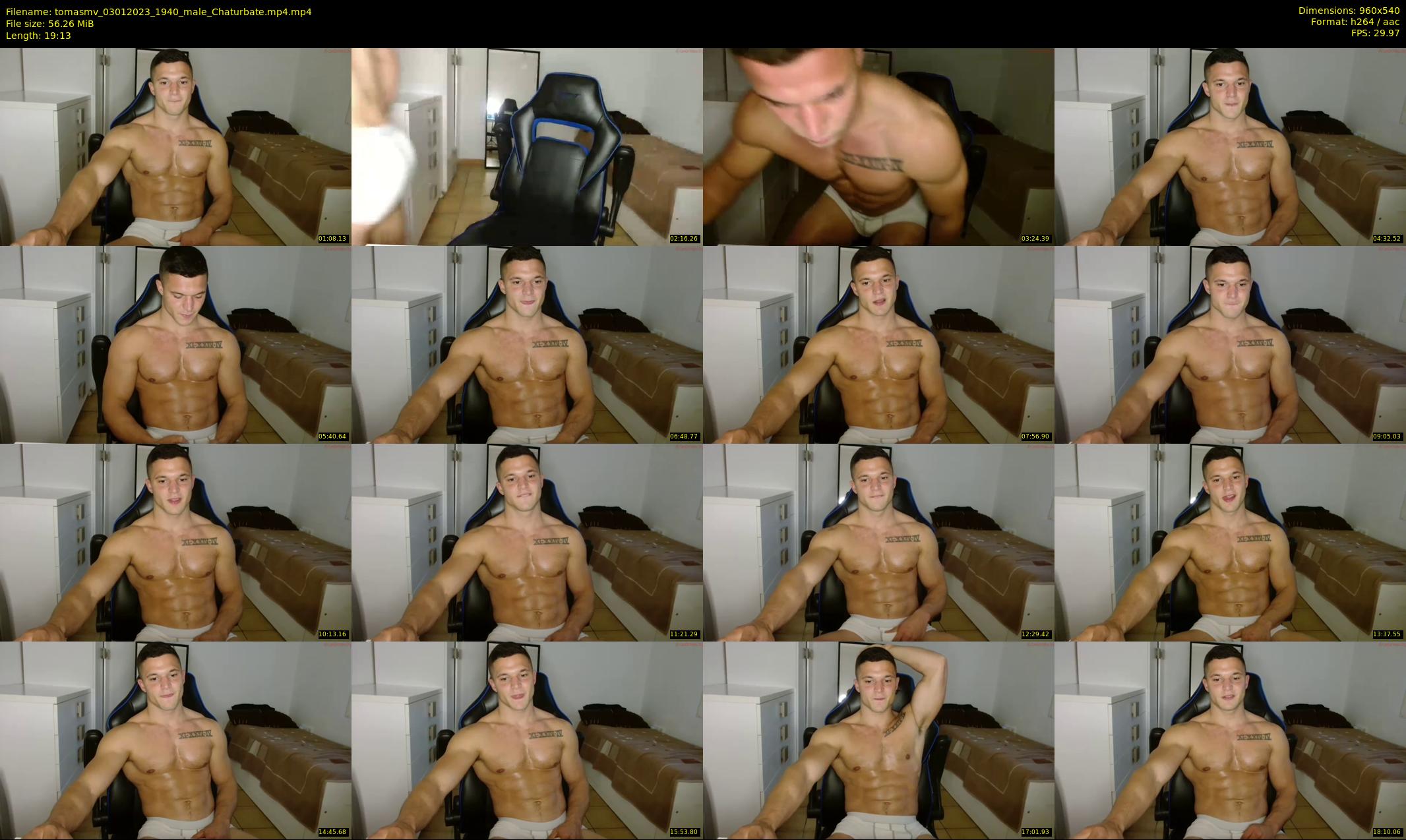 tomasmv — 20 minute Chaturbate male cam show recording, 480p, Jan 3, 2023
