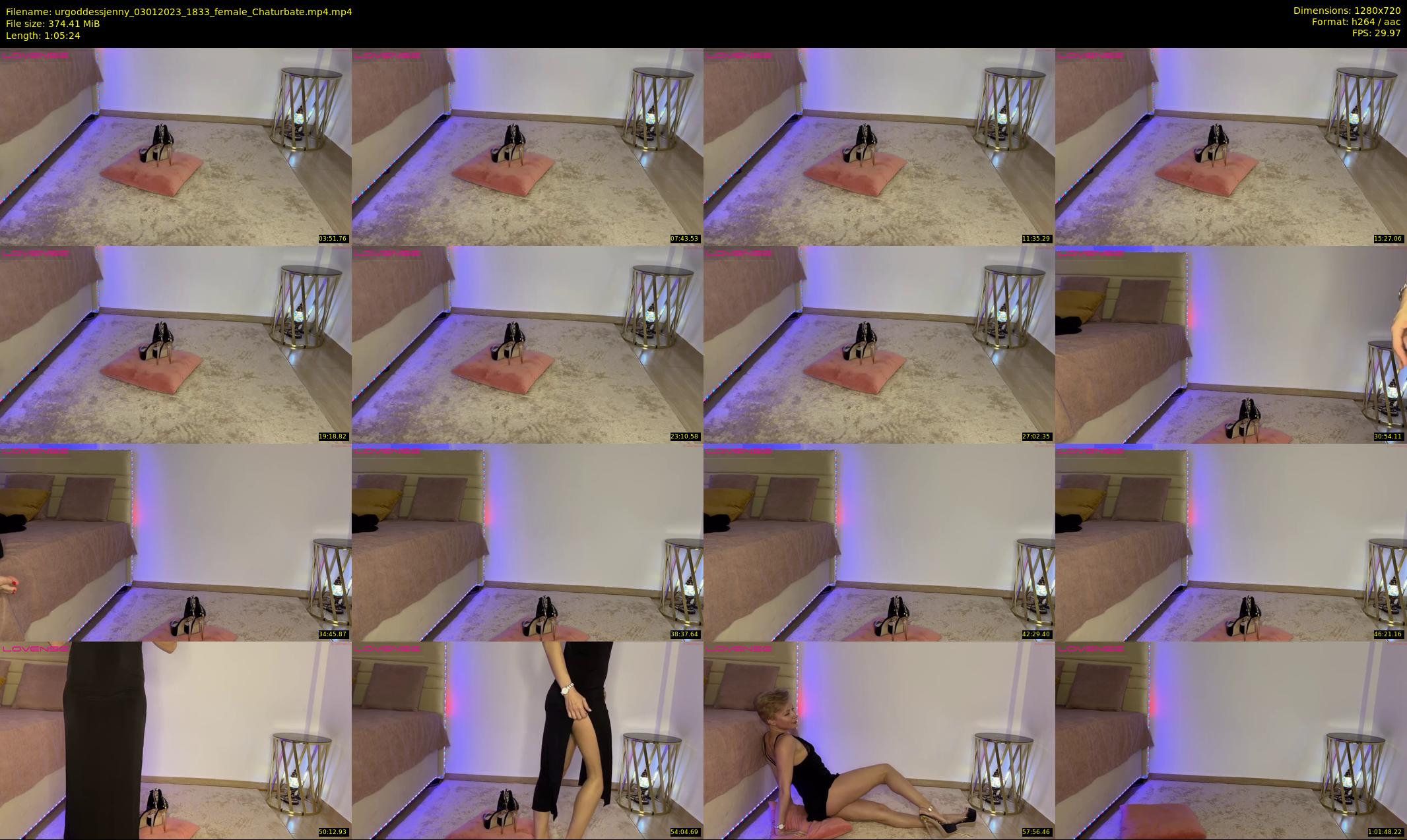 urgoddessjenny — 66 minute Chaturbate female cam show recording, 720p, Jan 3, 2023