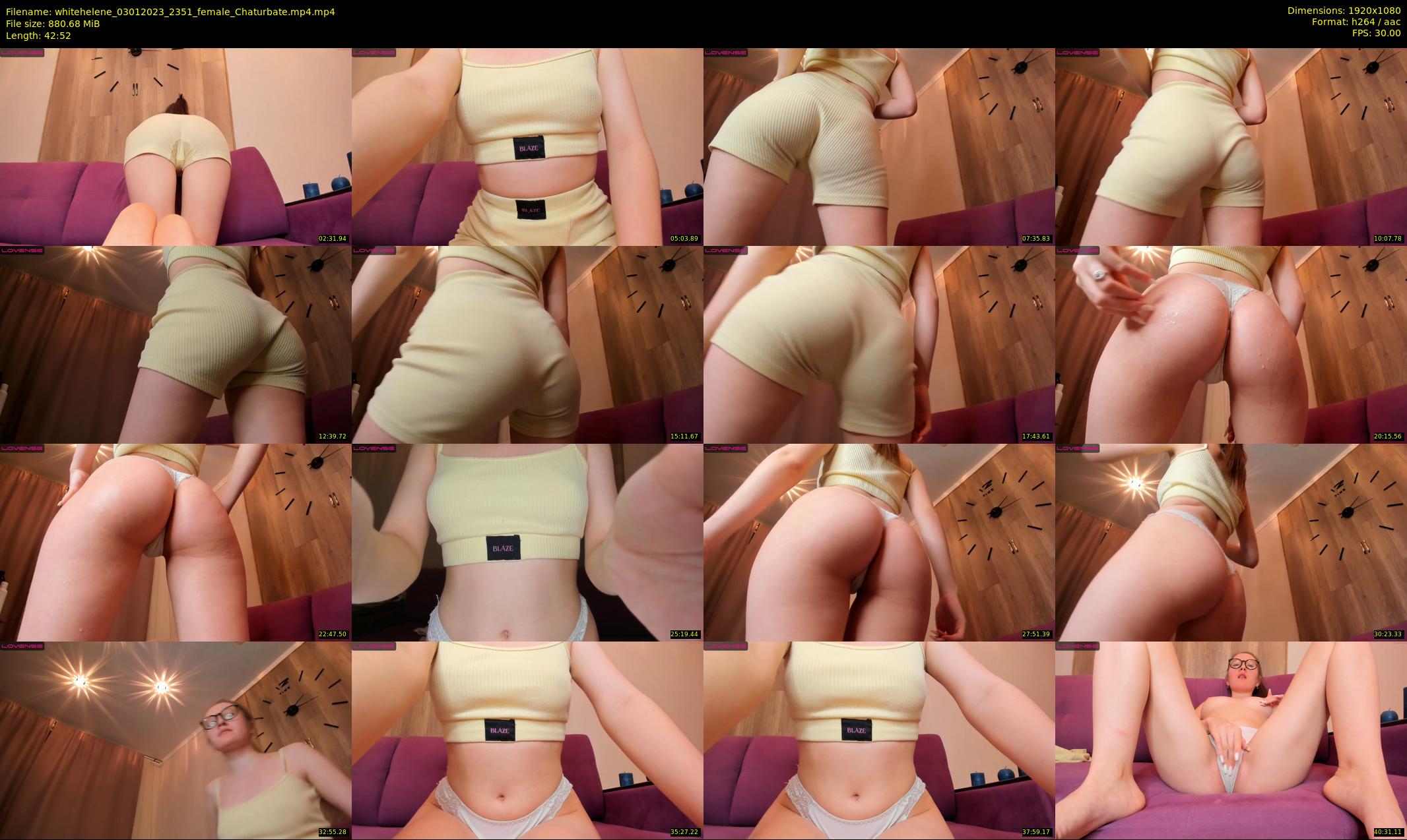 whitehelene — 43 minute Chaturbate female cam show recording, 1080p, Jan 3, 2023
