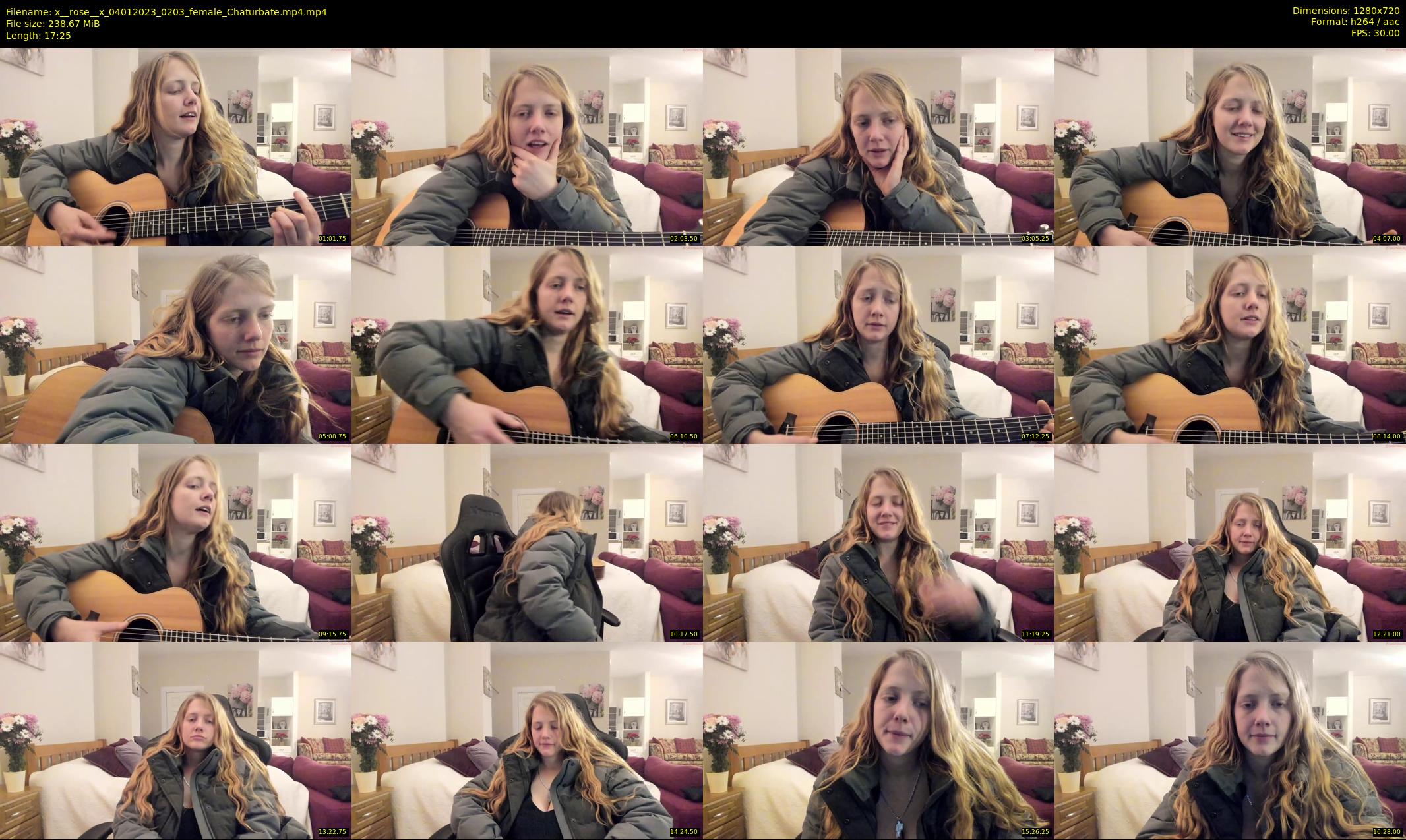 x__rose__x — 18 minute Chaturbate female cam show recording, 720p, Jan 4, 2023