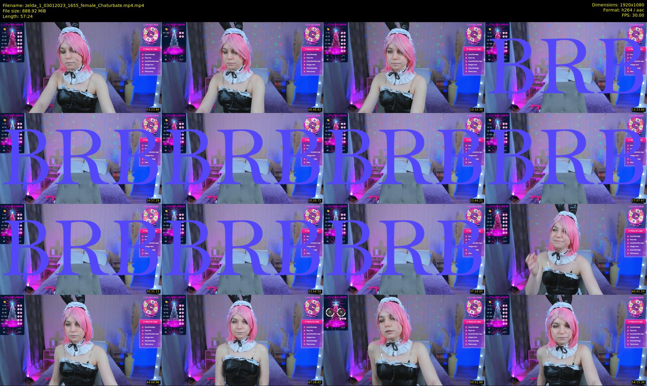zelda_1 — 58 minute Chaturbate female cam show recording, 1080p, Jan 3, 2023